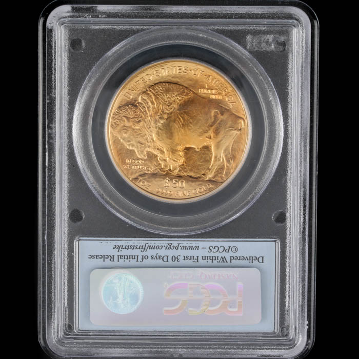 PCGS Graded MS70 2009 American Buffalo $50 Gold Bullion Coin