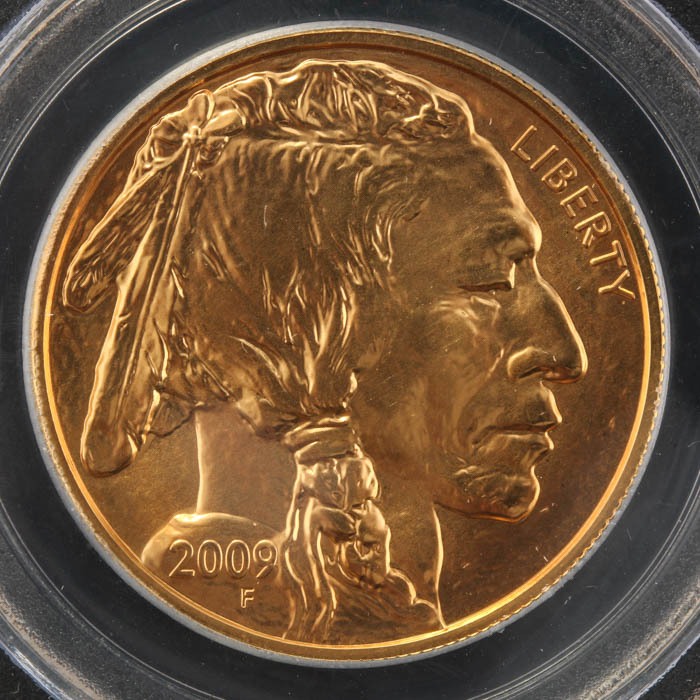 PCGS Graded MS70 2009 American Buffalo $50 Gold Bullion Coin