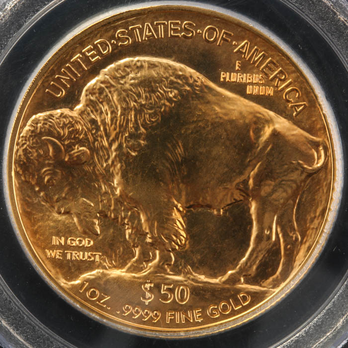 PCGS Graded MS70 2009 American Buffalo $50 Gold Bullion Coin
