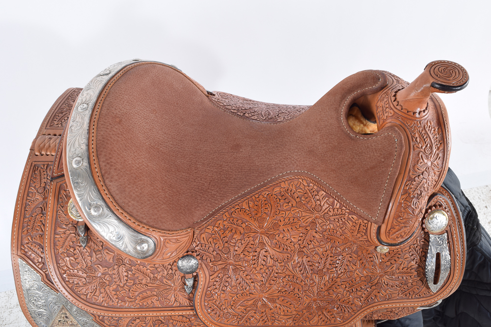 Dale Chavez Trophy Western Pleasure Leather & 500 Silver Show Saddle