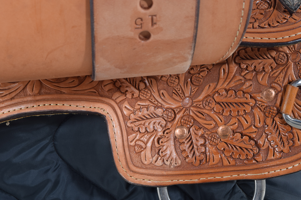 Dale Chavez Trophy Western Pleasure Leather & 500 Silver Show Saddle