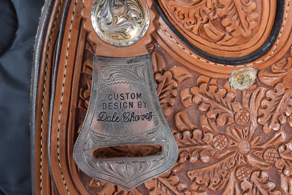 Dale Chavez Trophy Western Pleasure Leather & 500 Silver Show Saddle