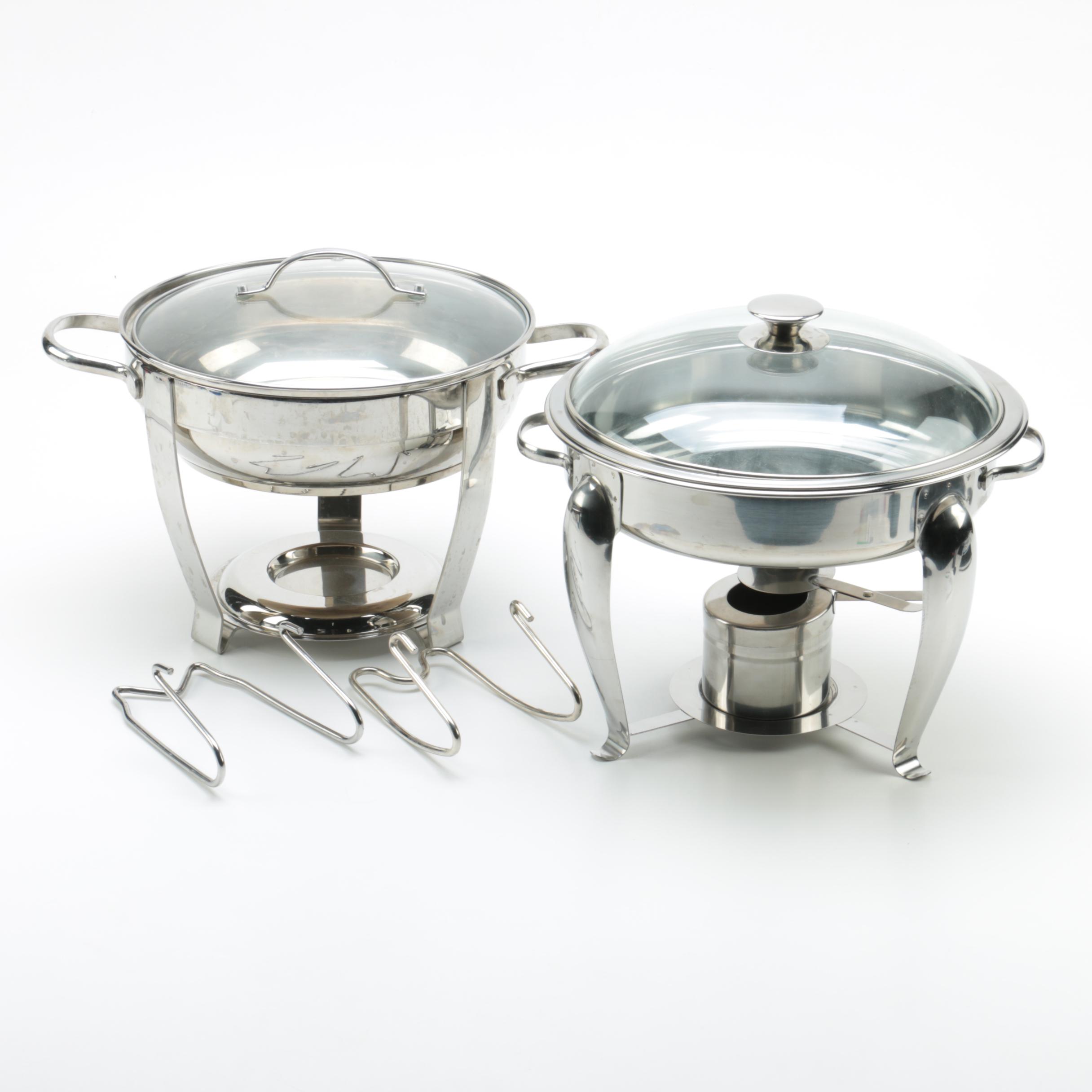 Stainless Chafing Dishes Featuring Crate & Barrel