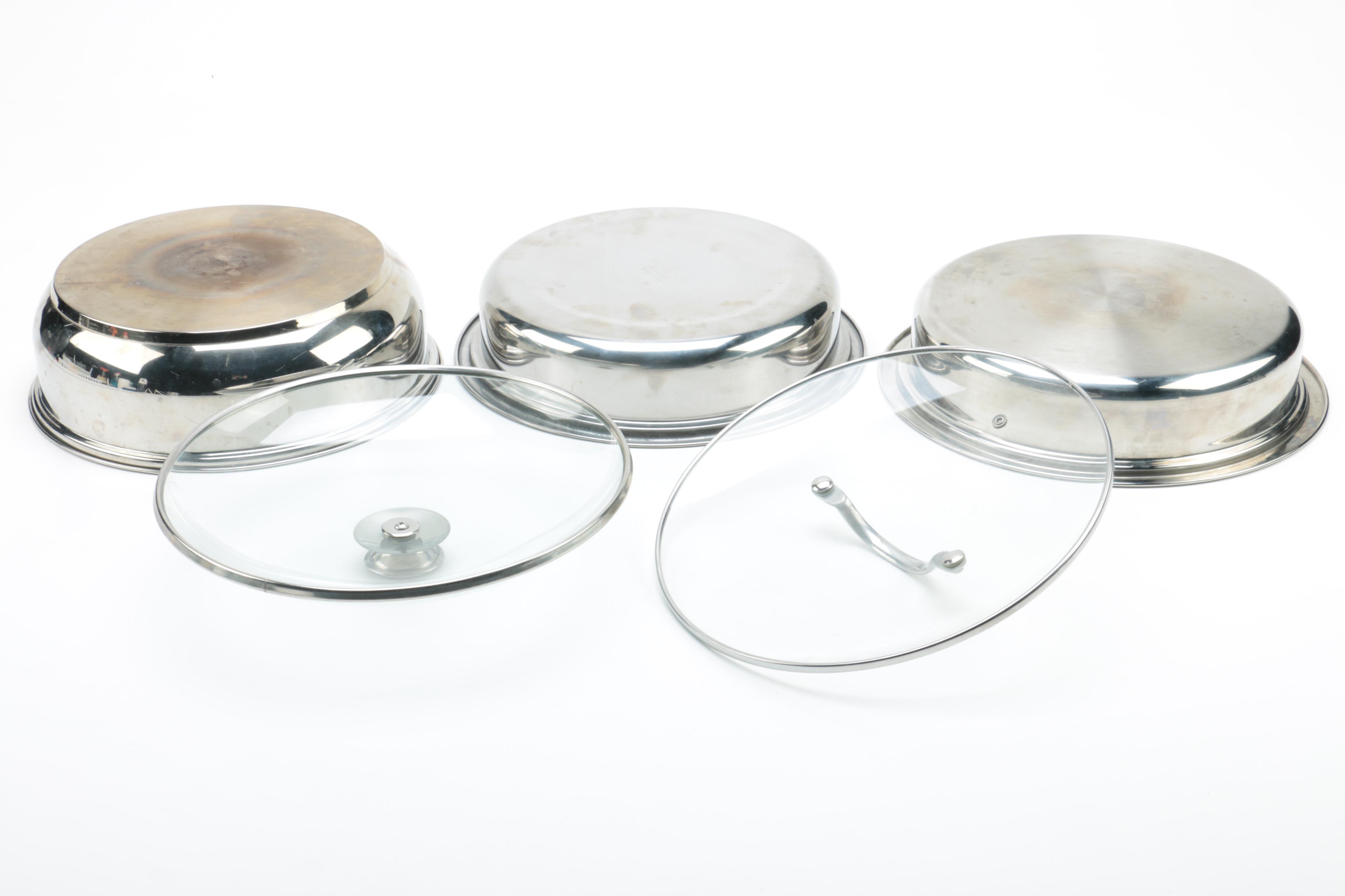 Stainless Chafing Dishes Featuring Crate & Barrel