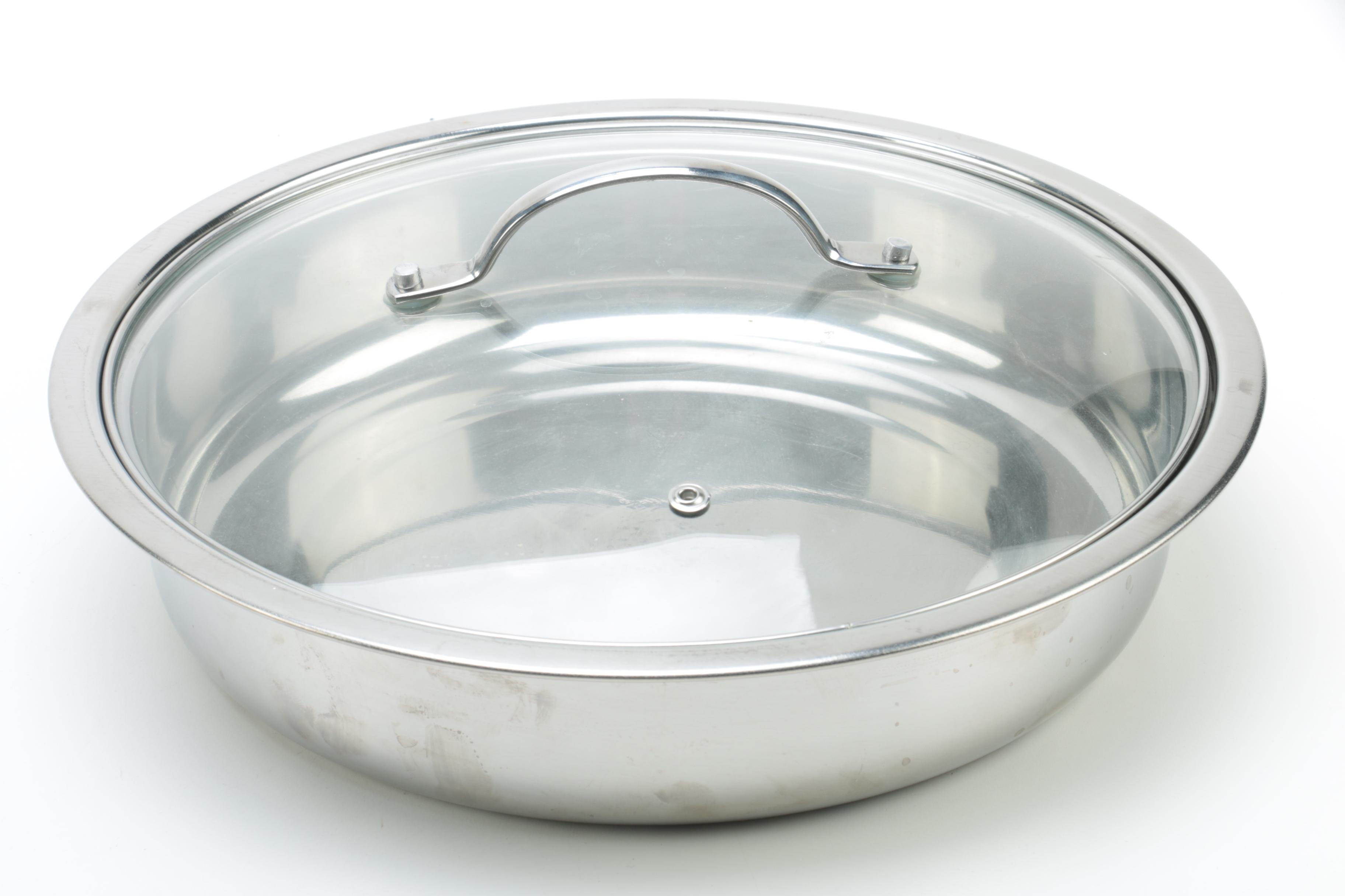 Stainless Chafing Dishes Featuring Crate & Barrel