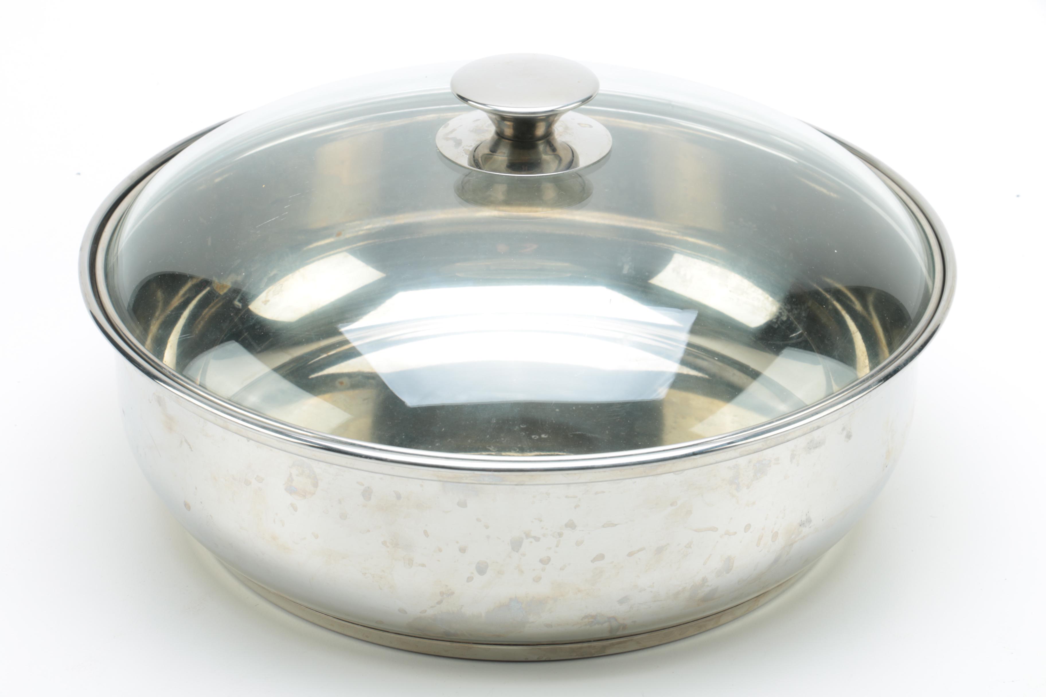 Stainless Chafing Dishes Featuring Crate & Barrel