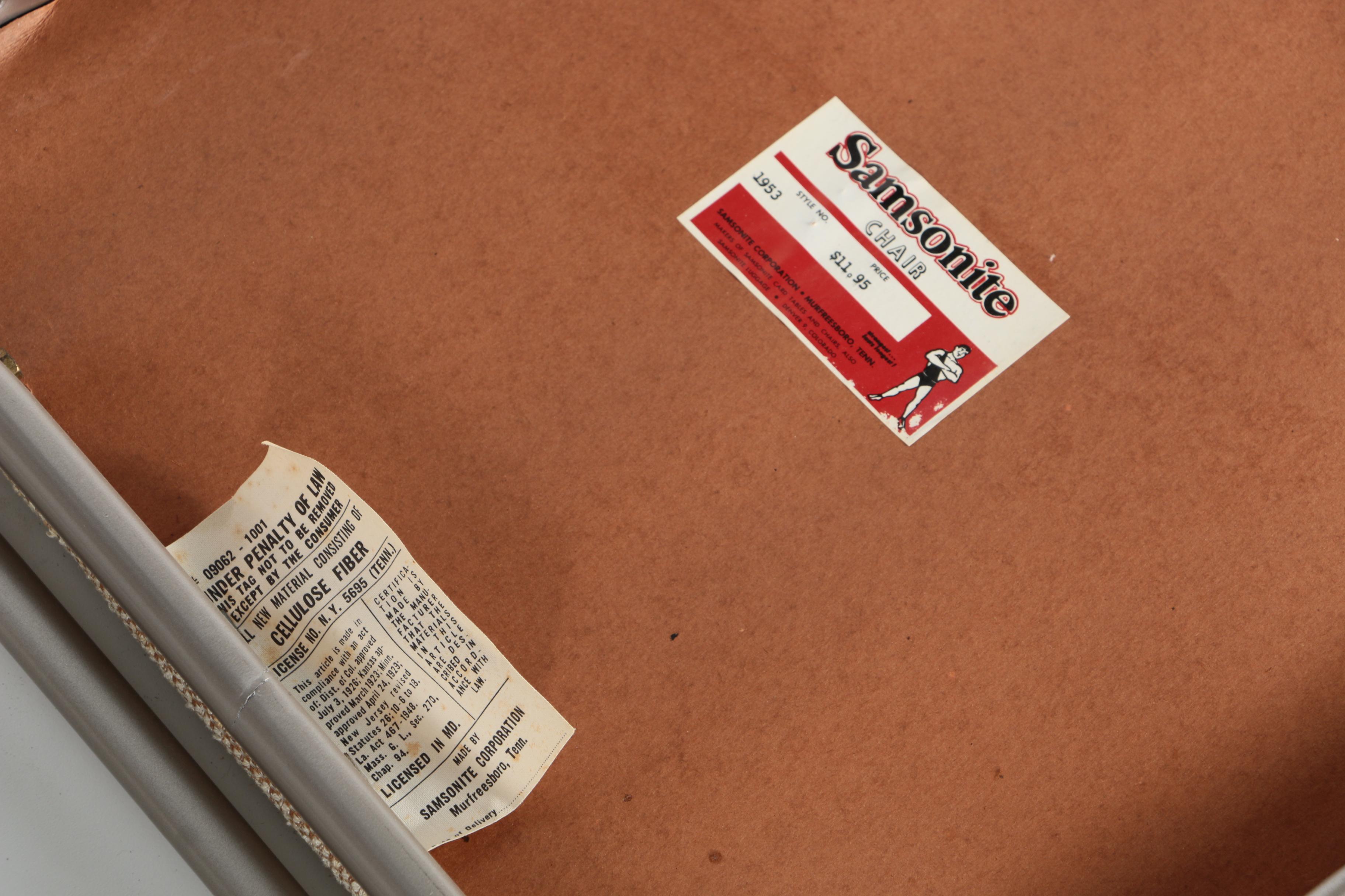 Four Samsonite Folding Chairs