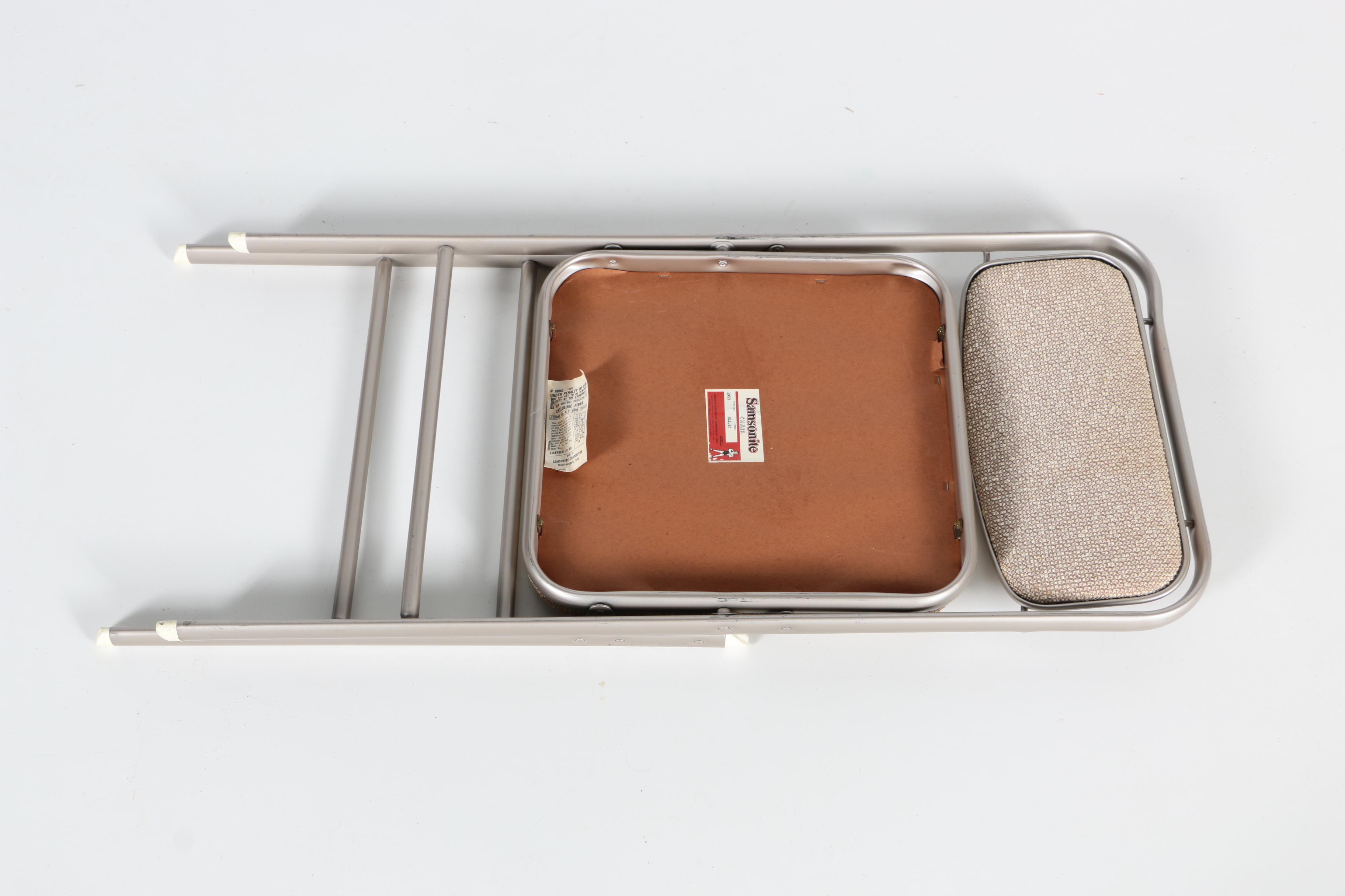 Four Samsonite Folding Chairs