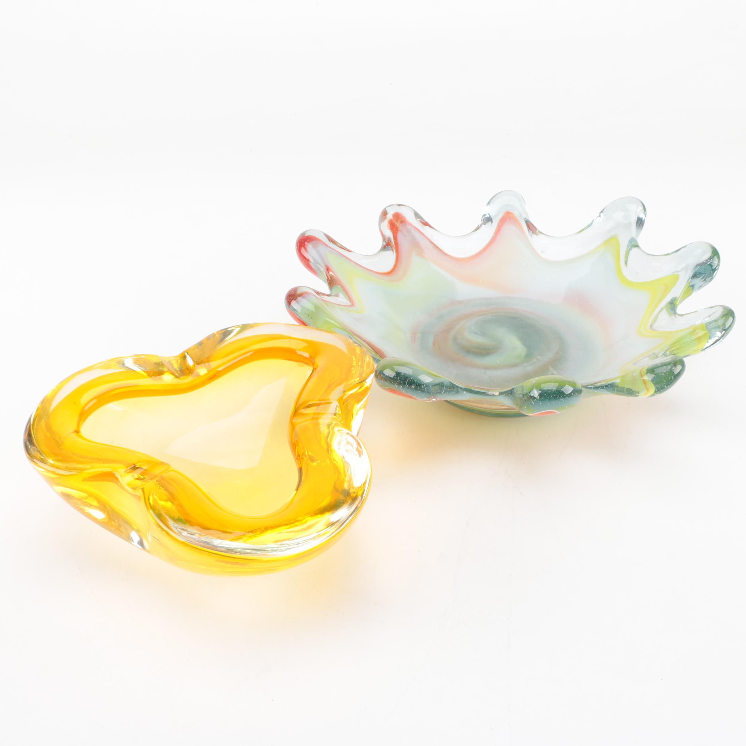 Modern Ash Receptacle and Dish