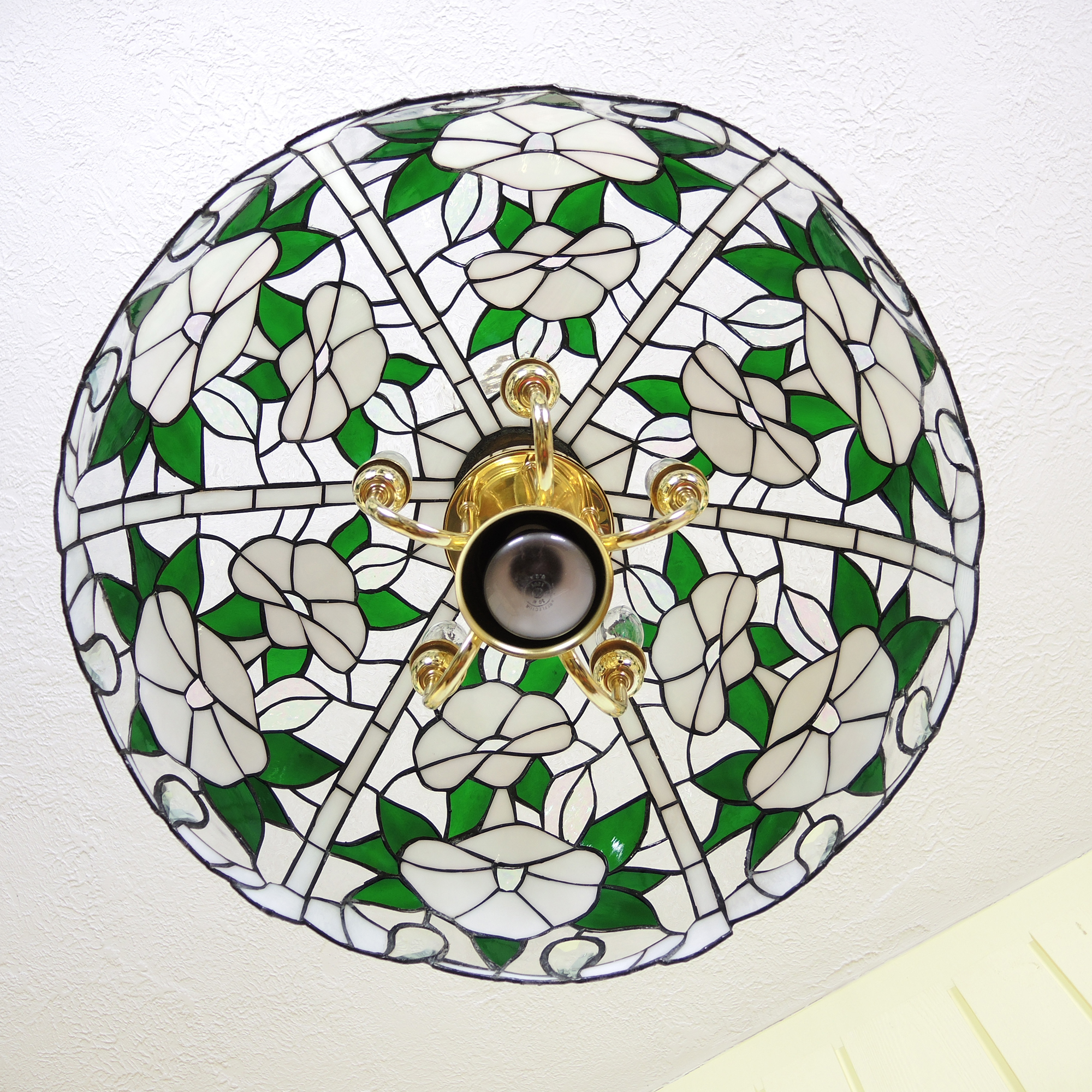 Tiffany Style Stained Glass Chandelier