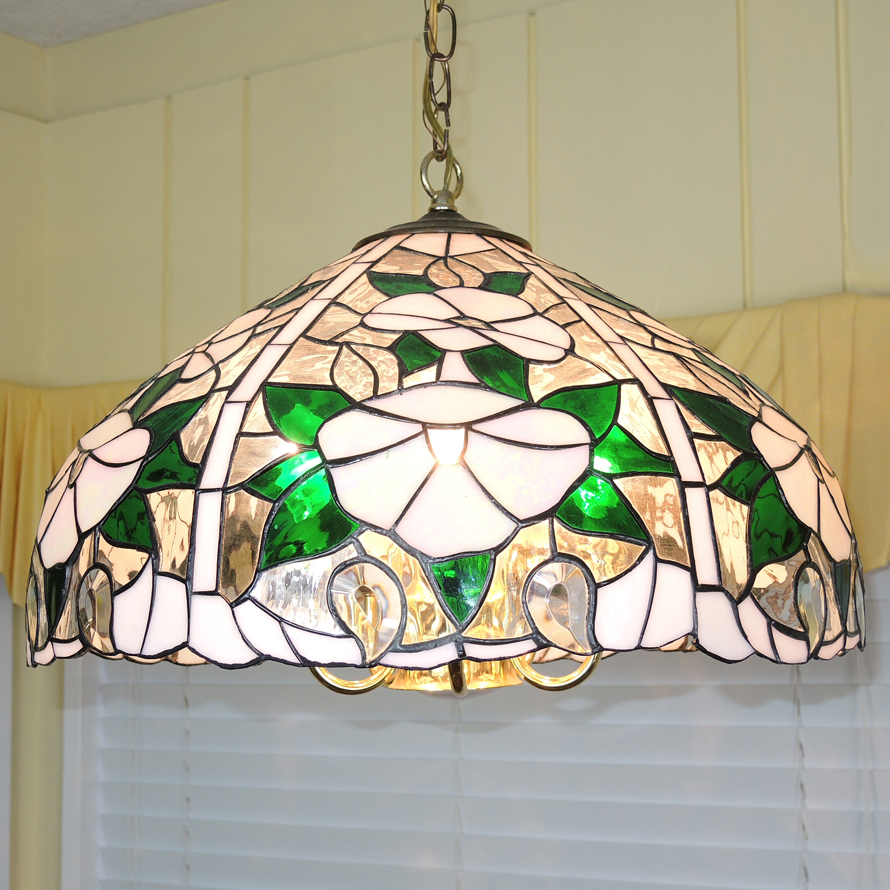Tiffany Style Stained Glass Chandelier