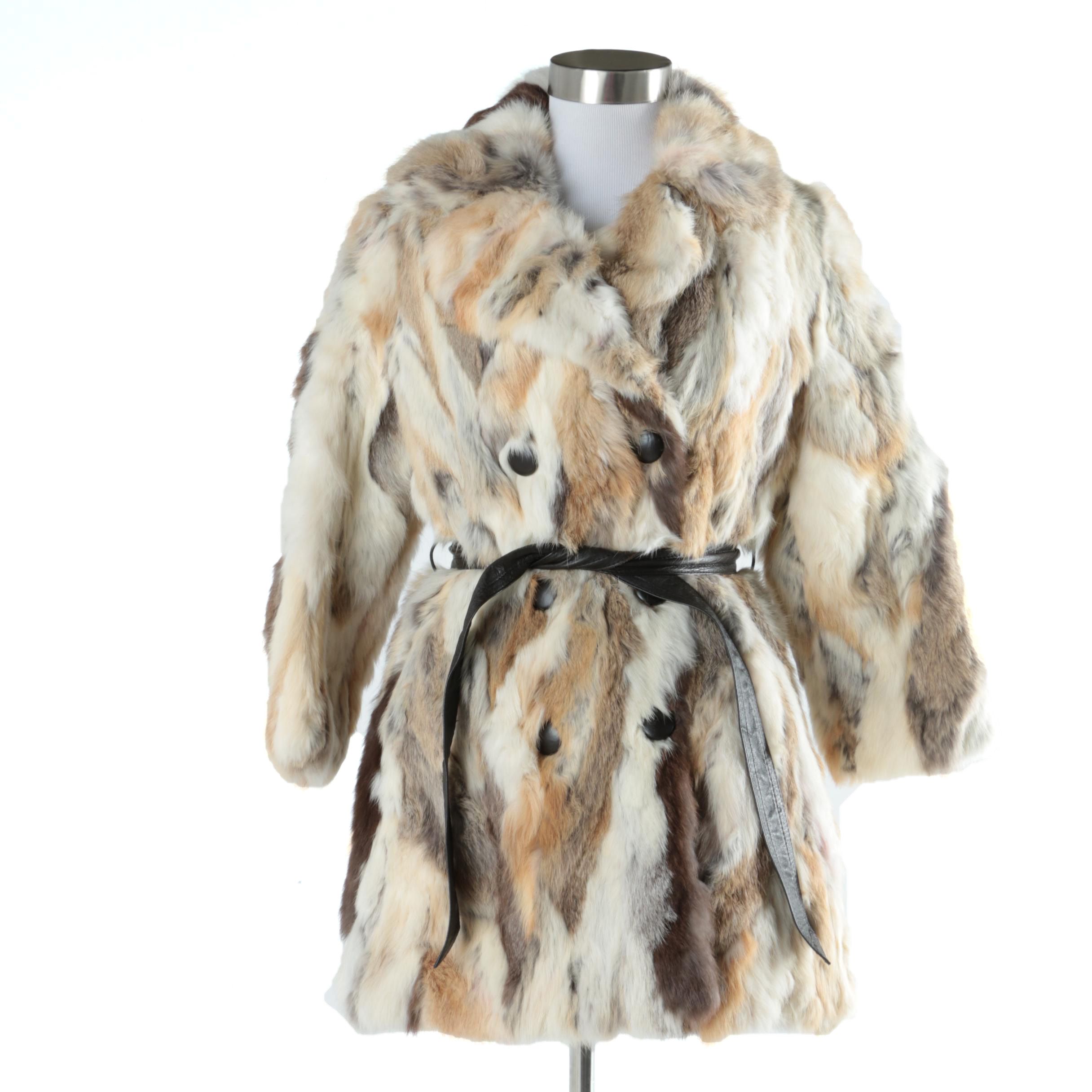 Vintage Rabbit Fur Coat