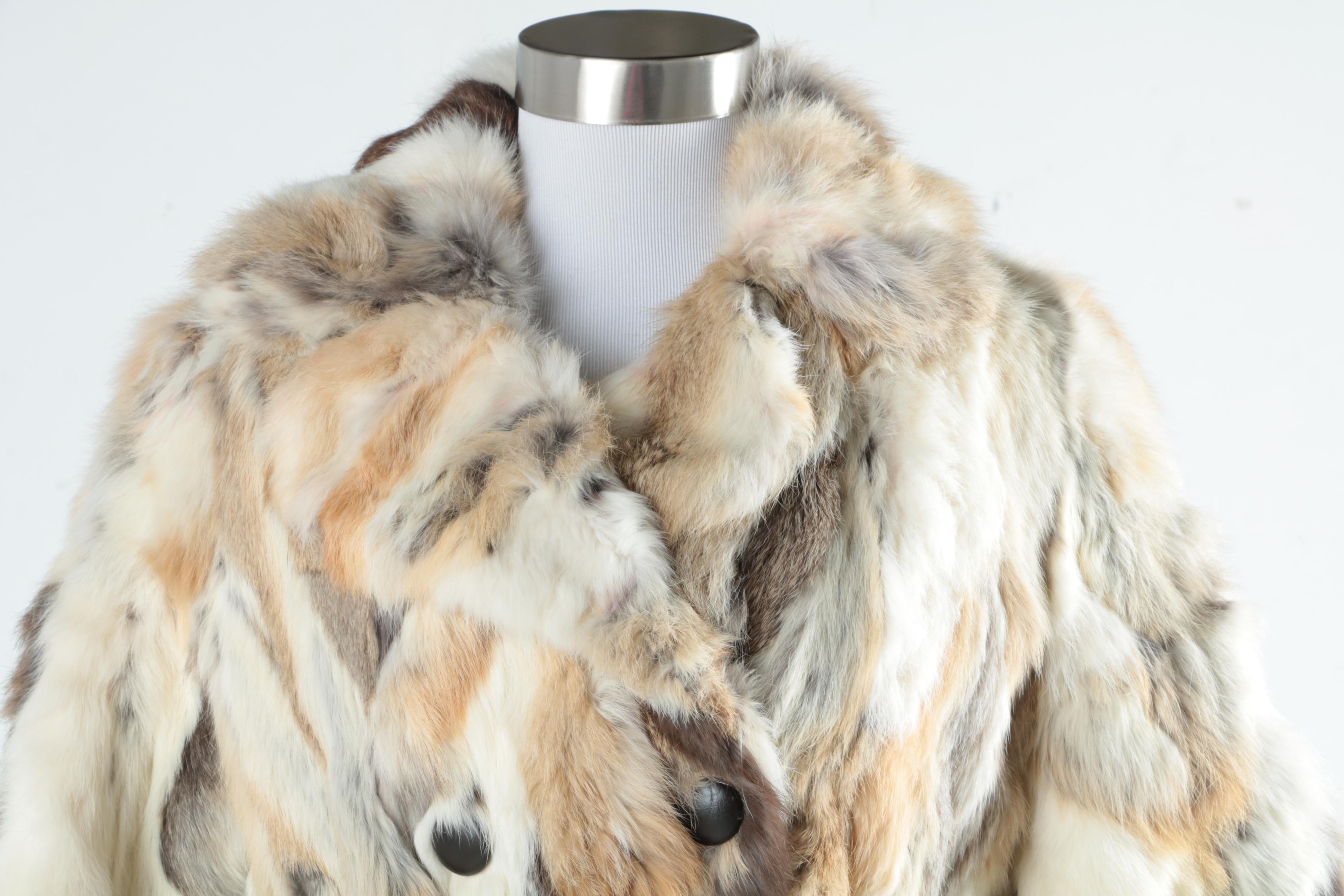 Vintage Rabbit Fur Coat