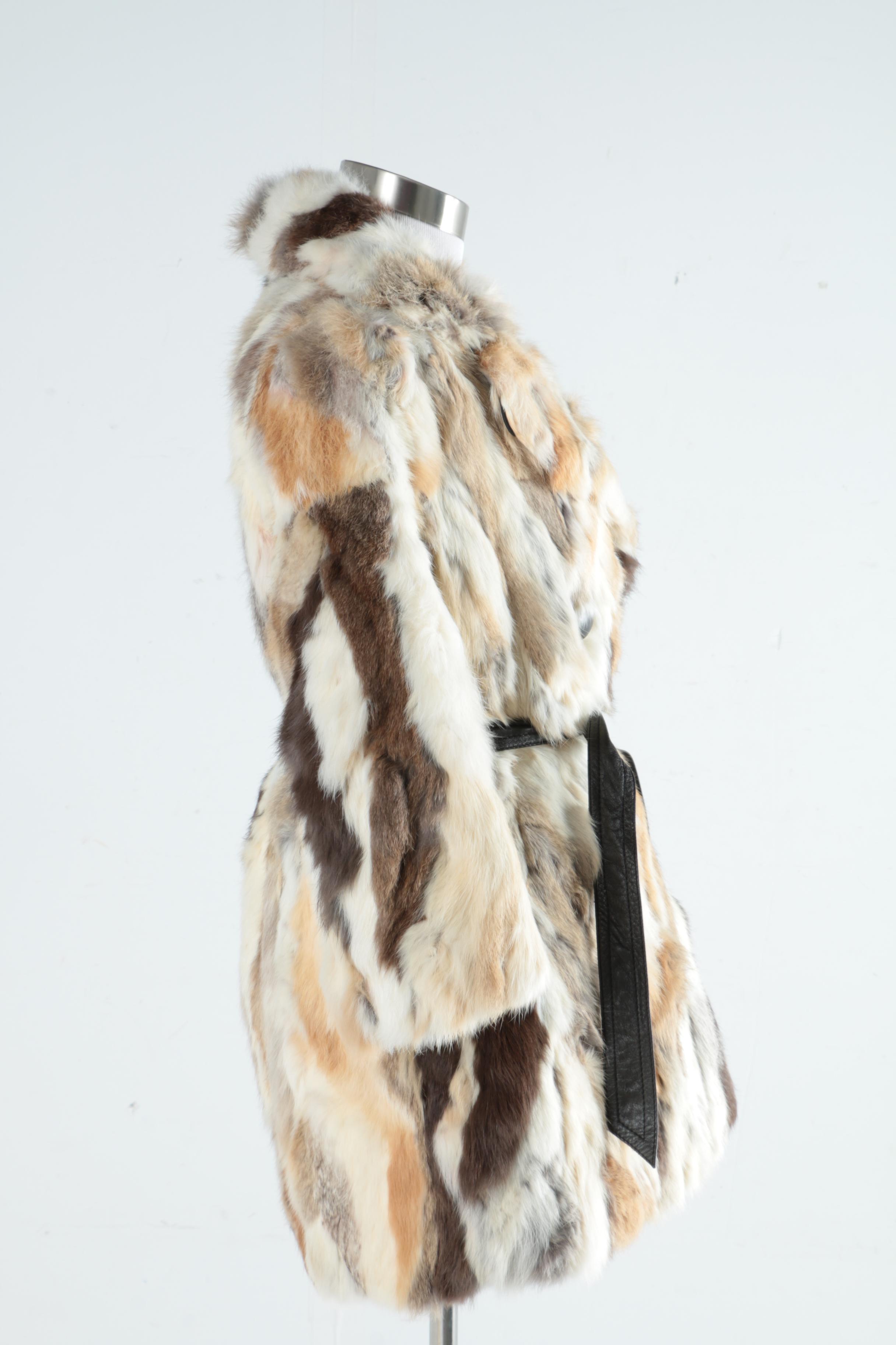 Vintage Rabbit Fur Coat