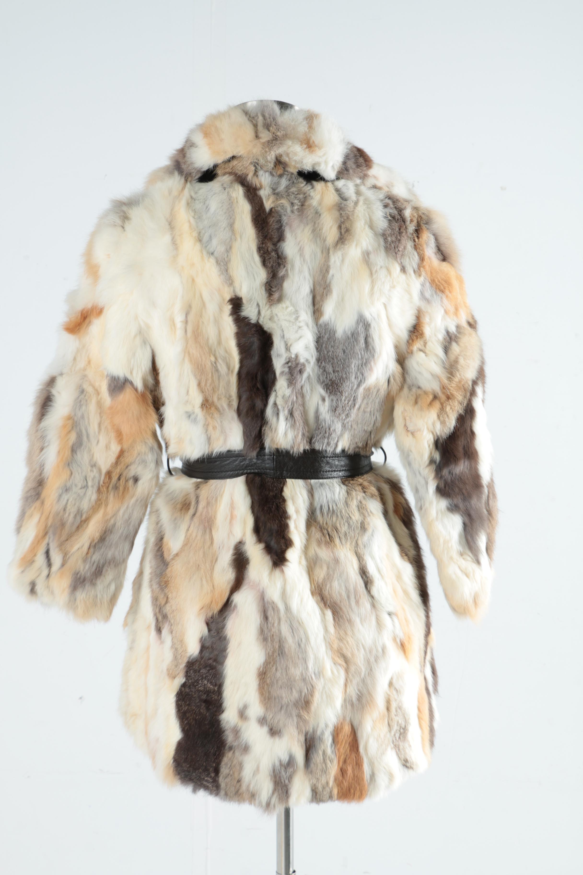 Vintage Rabbit Fur Coat