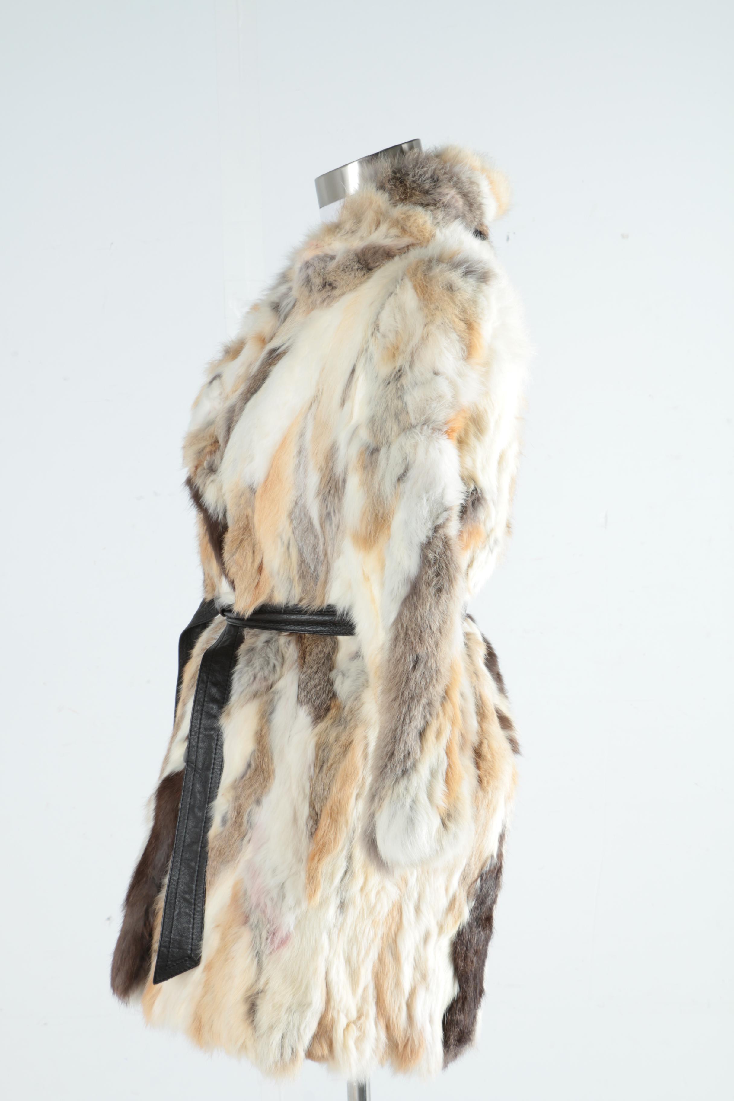 Vintage Rabbit Fur Coat