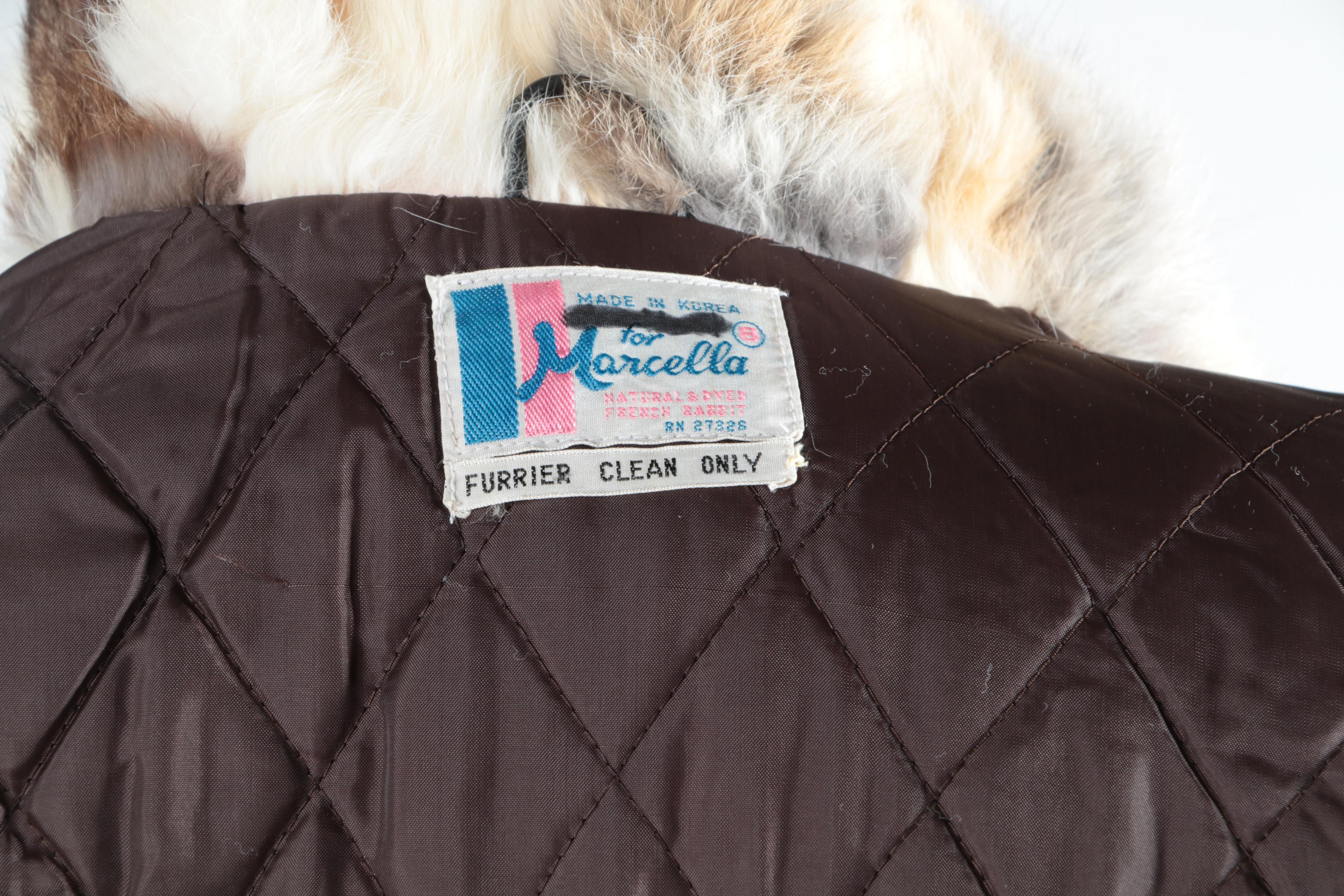 Vintage Rabbit Fur Coat