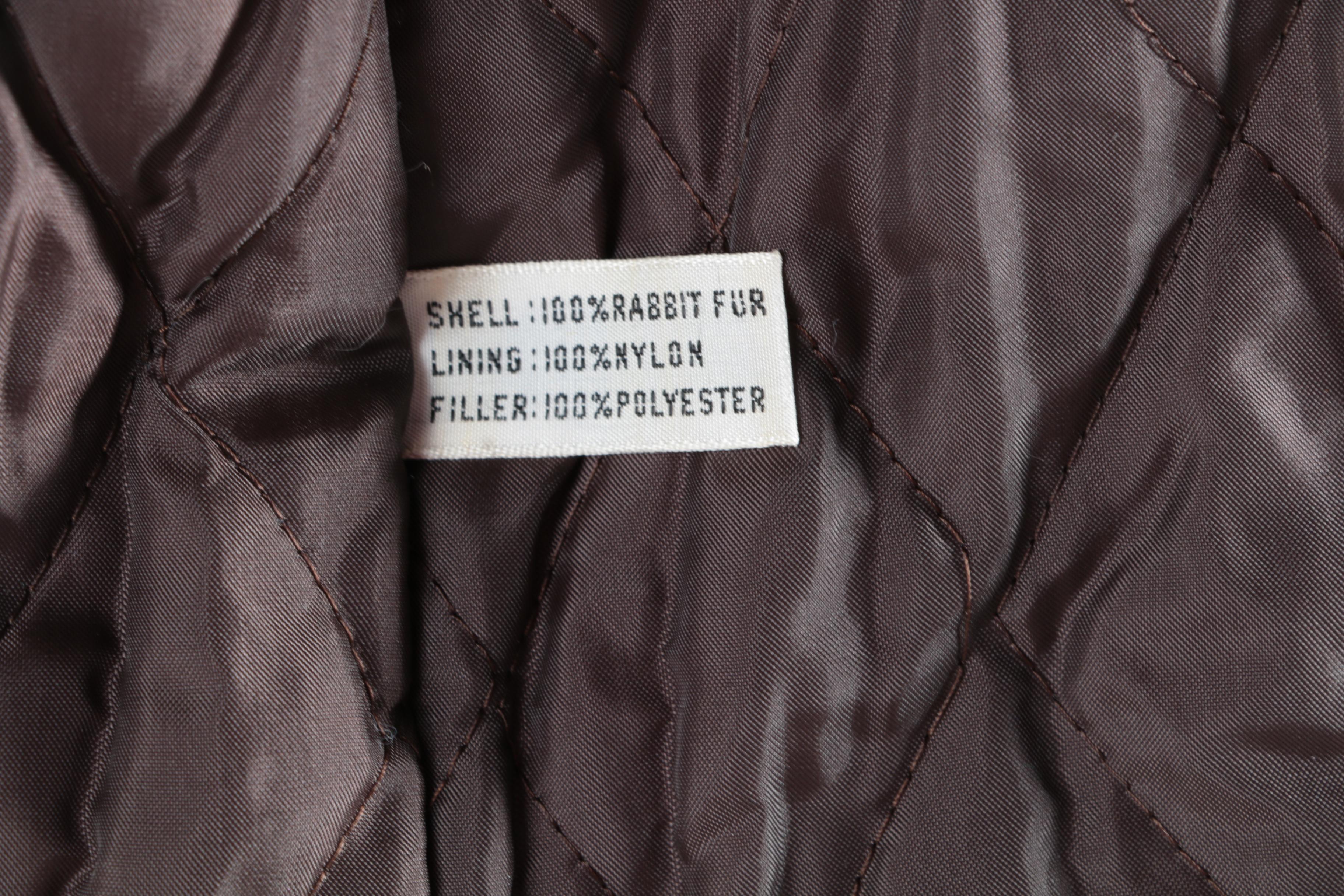 Vintage Rabbit Fur Coat