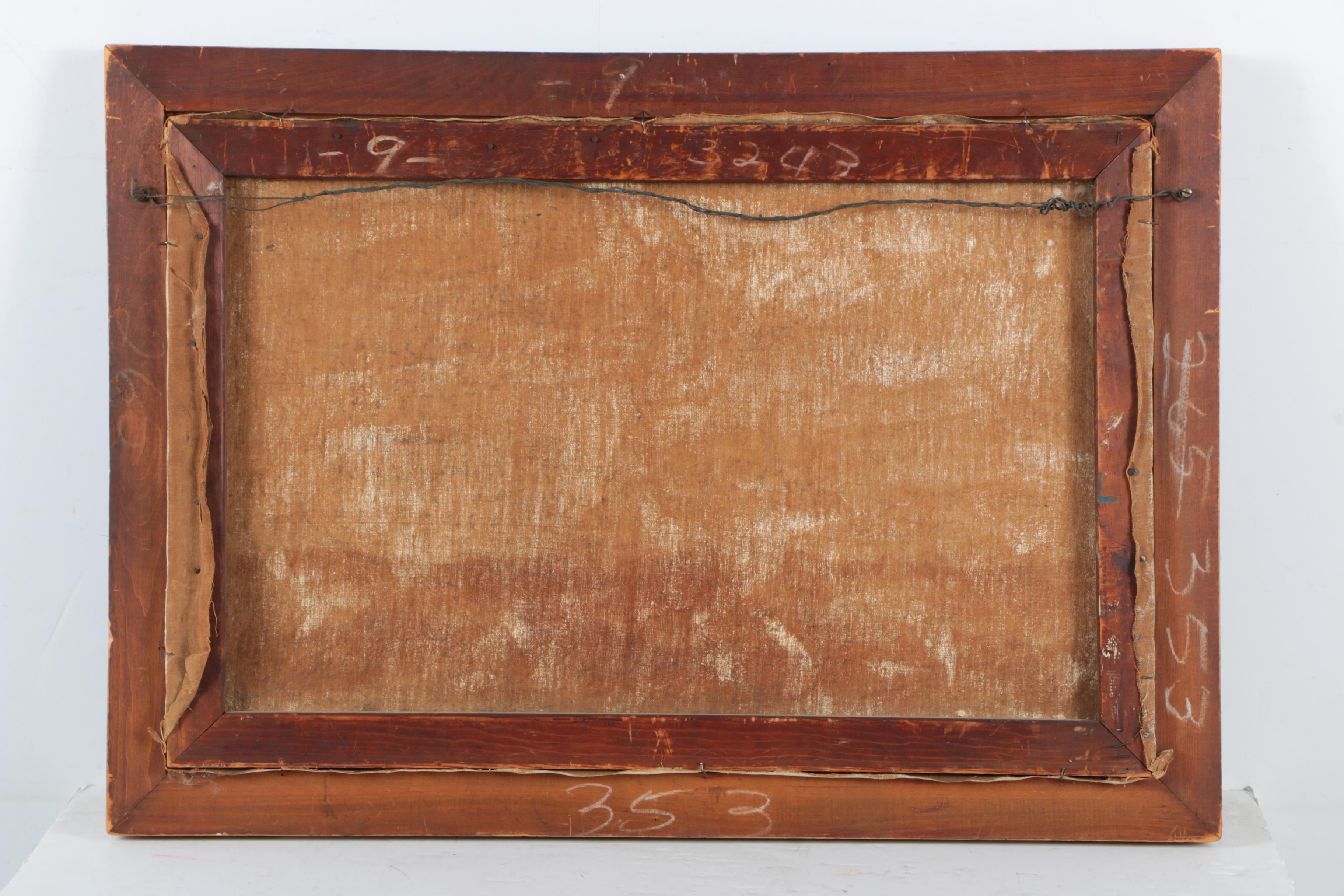 Oil Painting on Canvas of a Square Rigged Brig at Sea