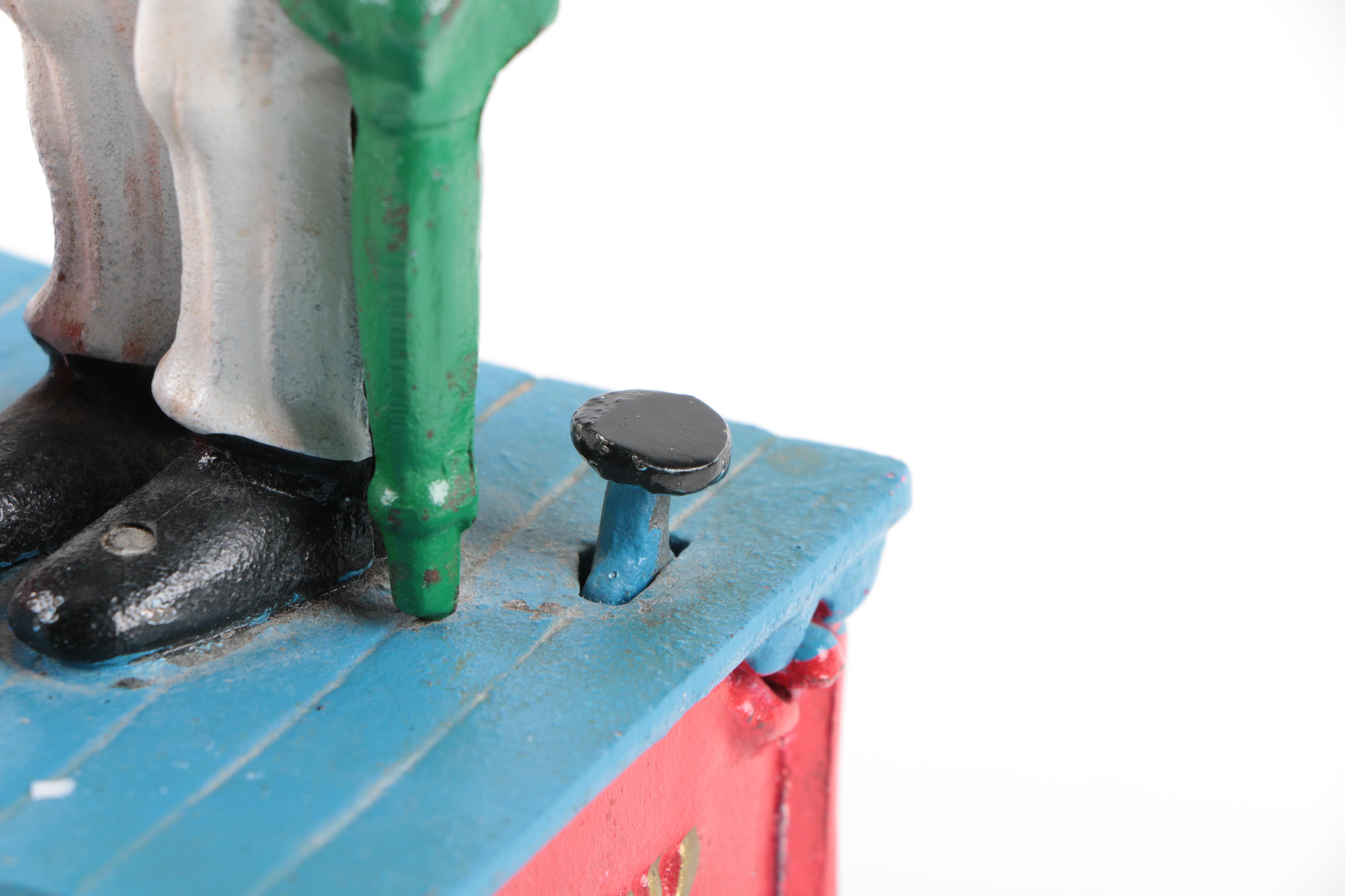 Vintage Uncle Sam Cast Iron Mechanical Bank