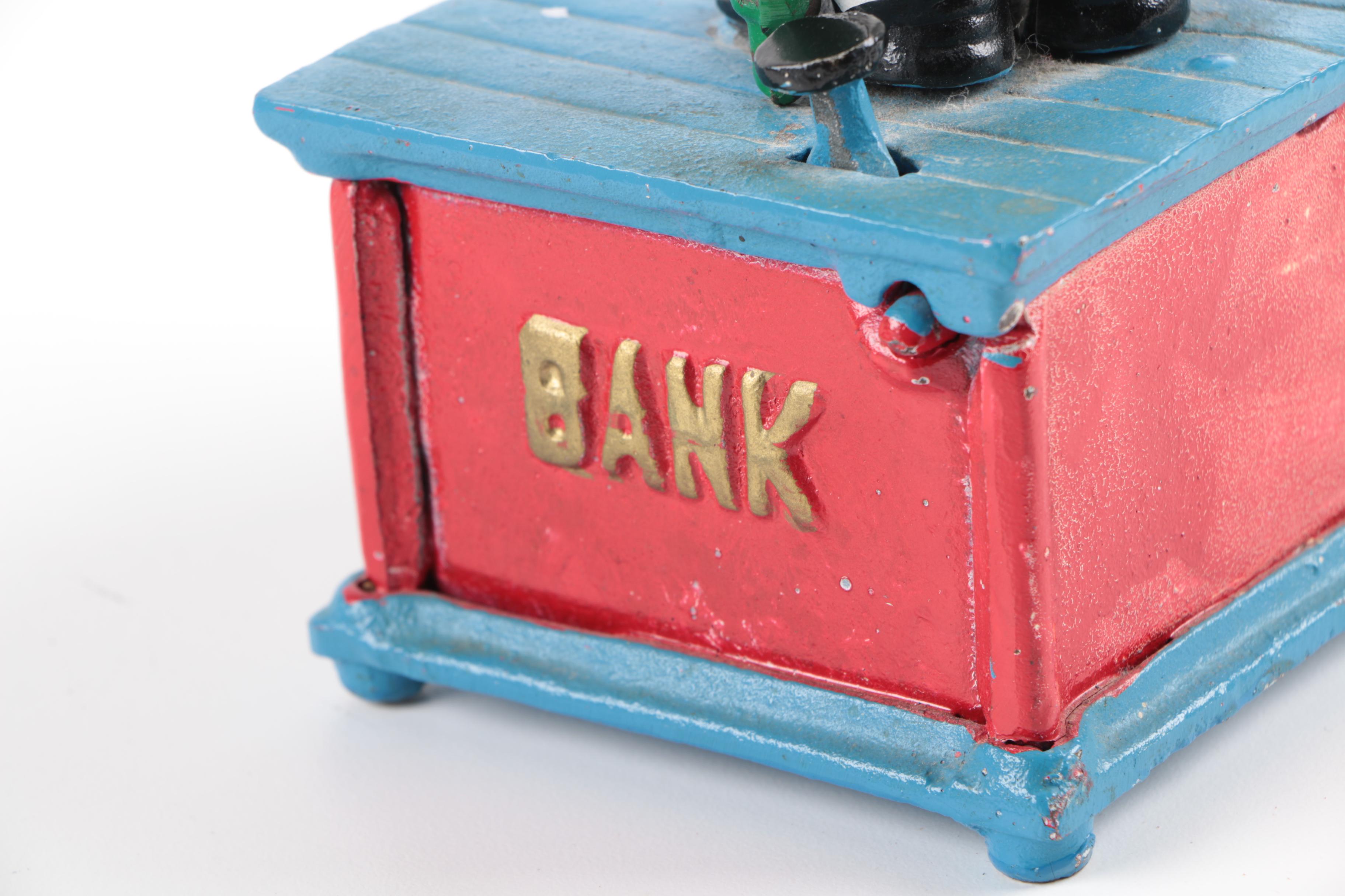 Vintage Uncle Sam Cast Iron Mechanical Bank