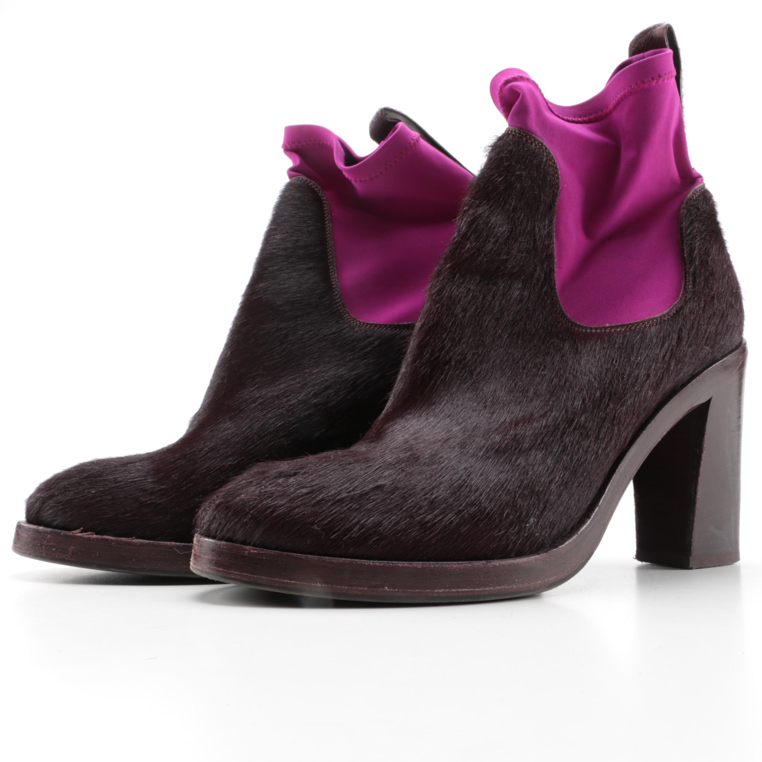 Acne Pony Hair Booties