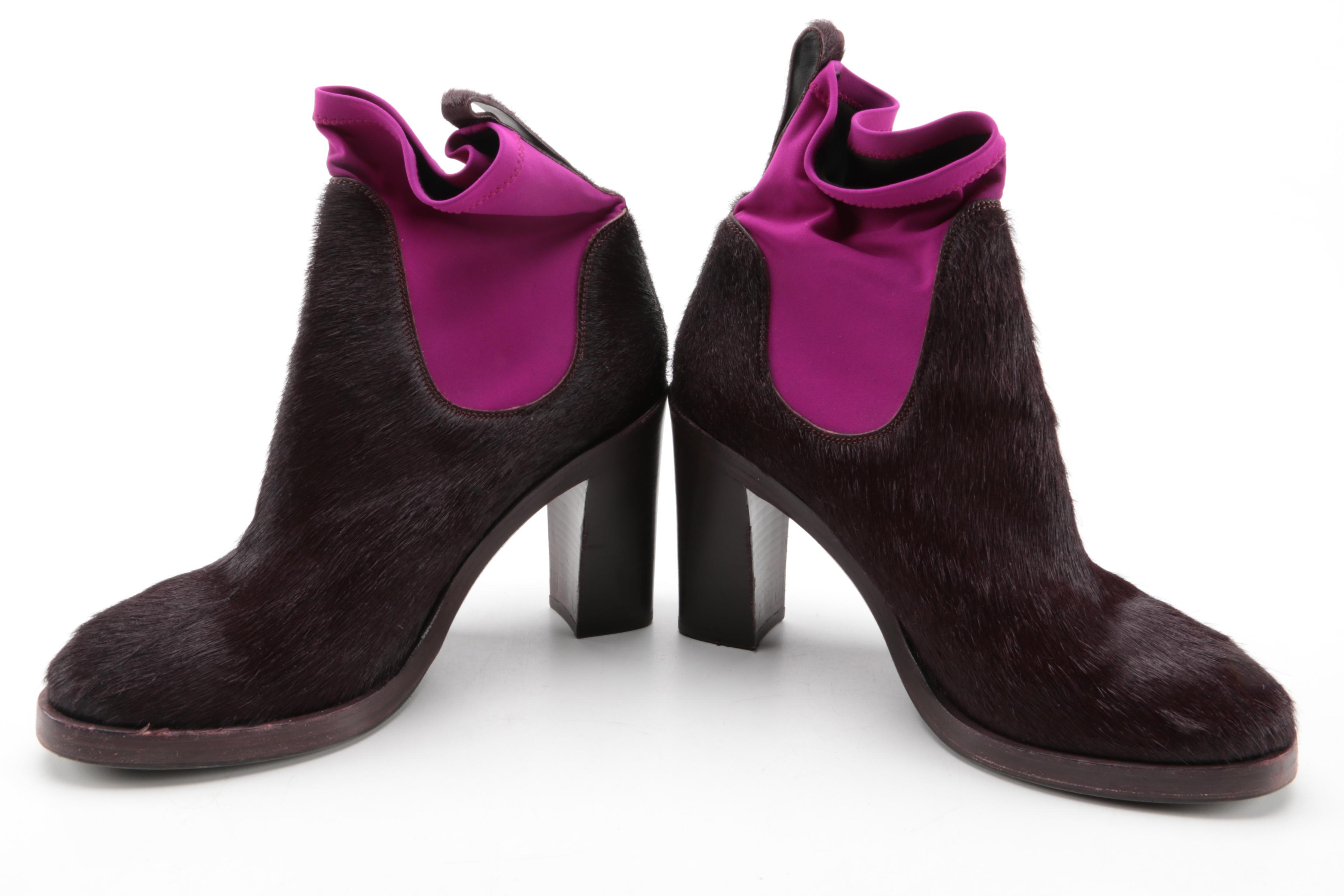 Acne Pony Hair Booties