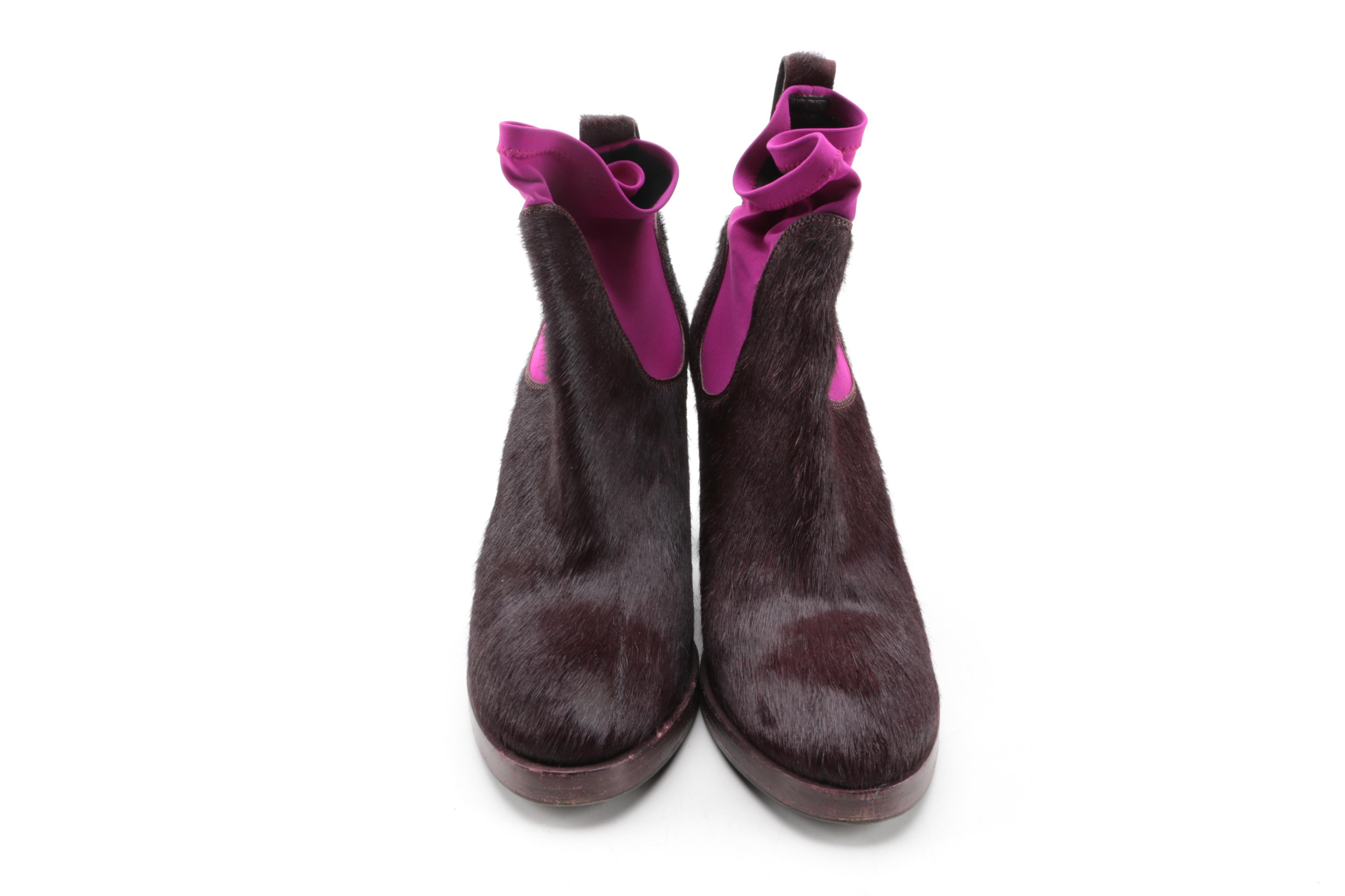 Acne Pony Hair Booties