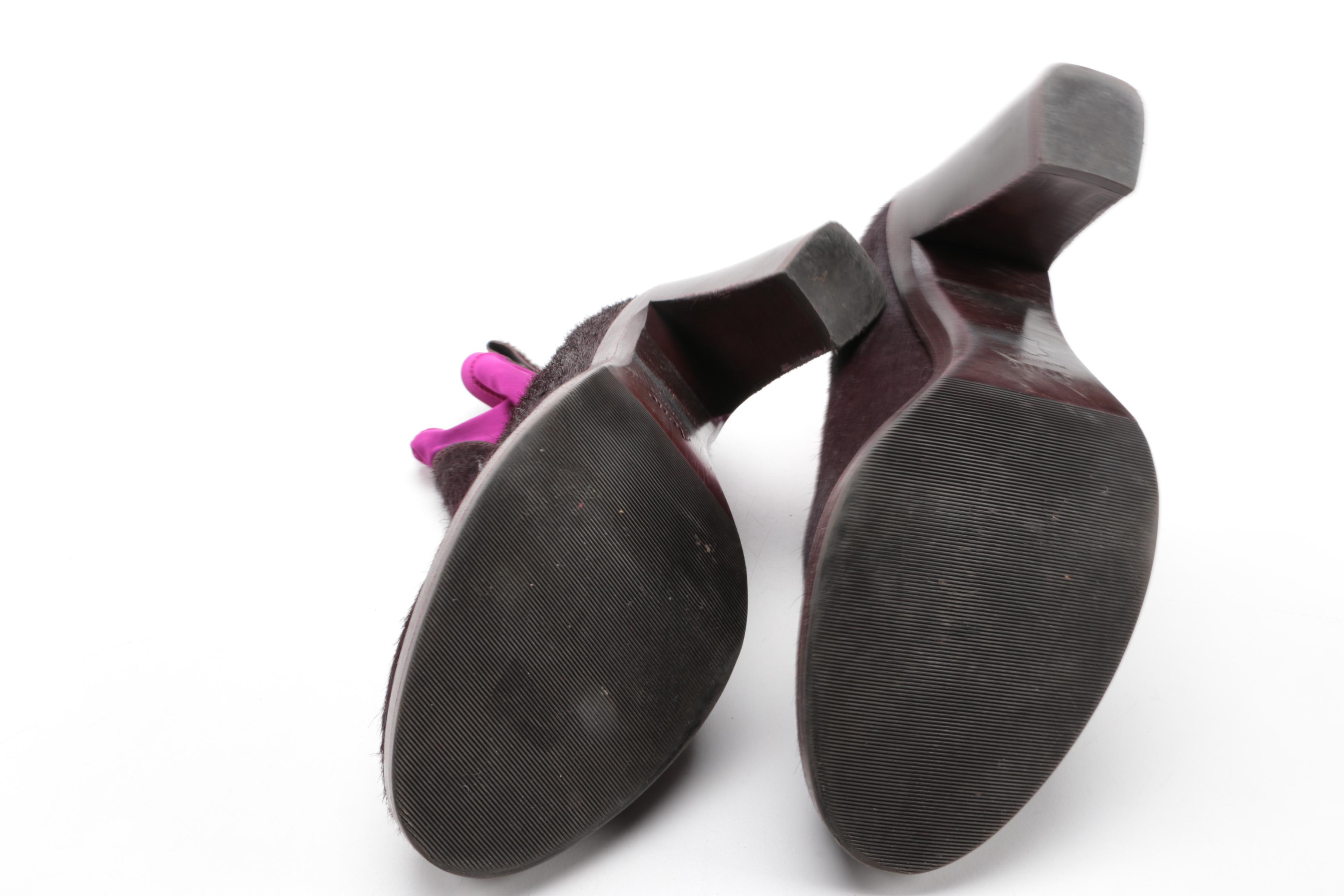 Acne Pony Hair Booties