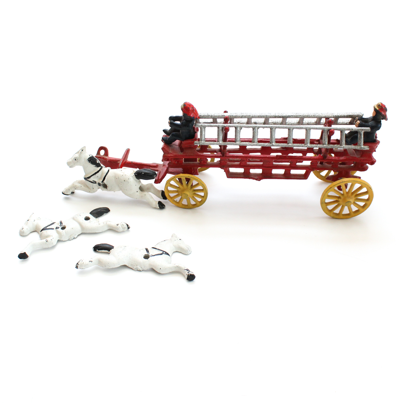 Vintage Cast Iron Fire Truck