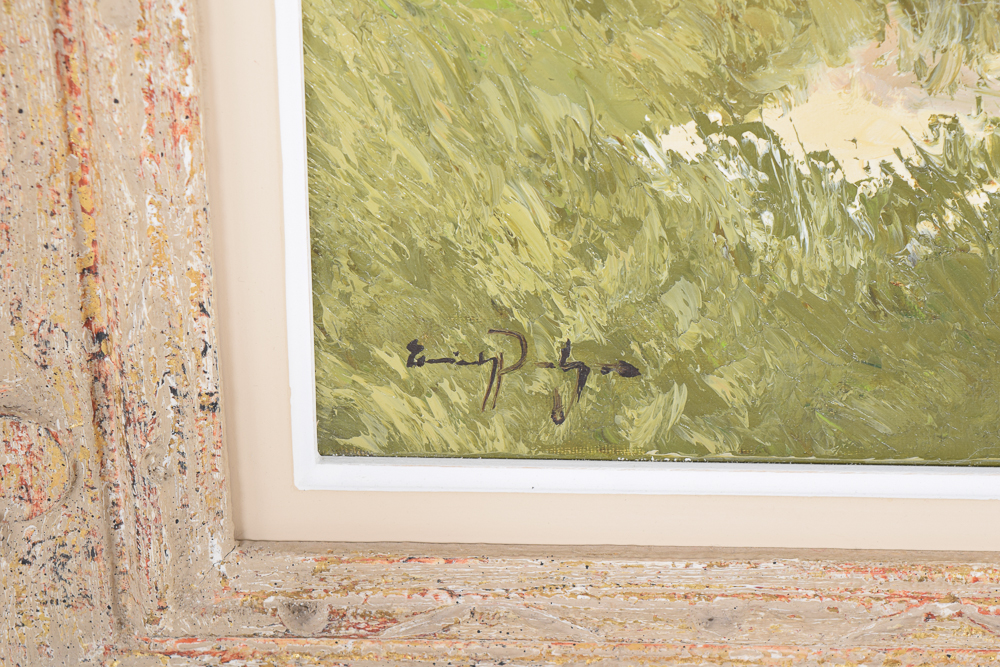 Erich Paulsen Late 20th Century Oil Painting of Beach Landscape