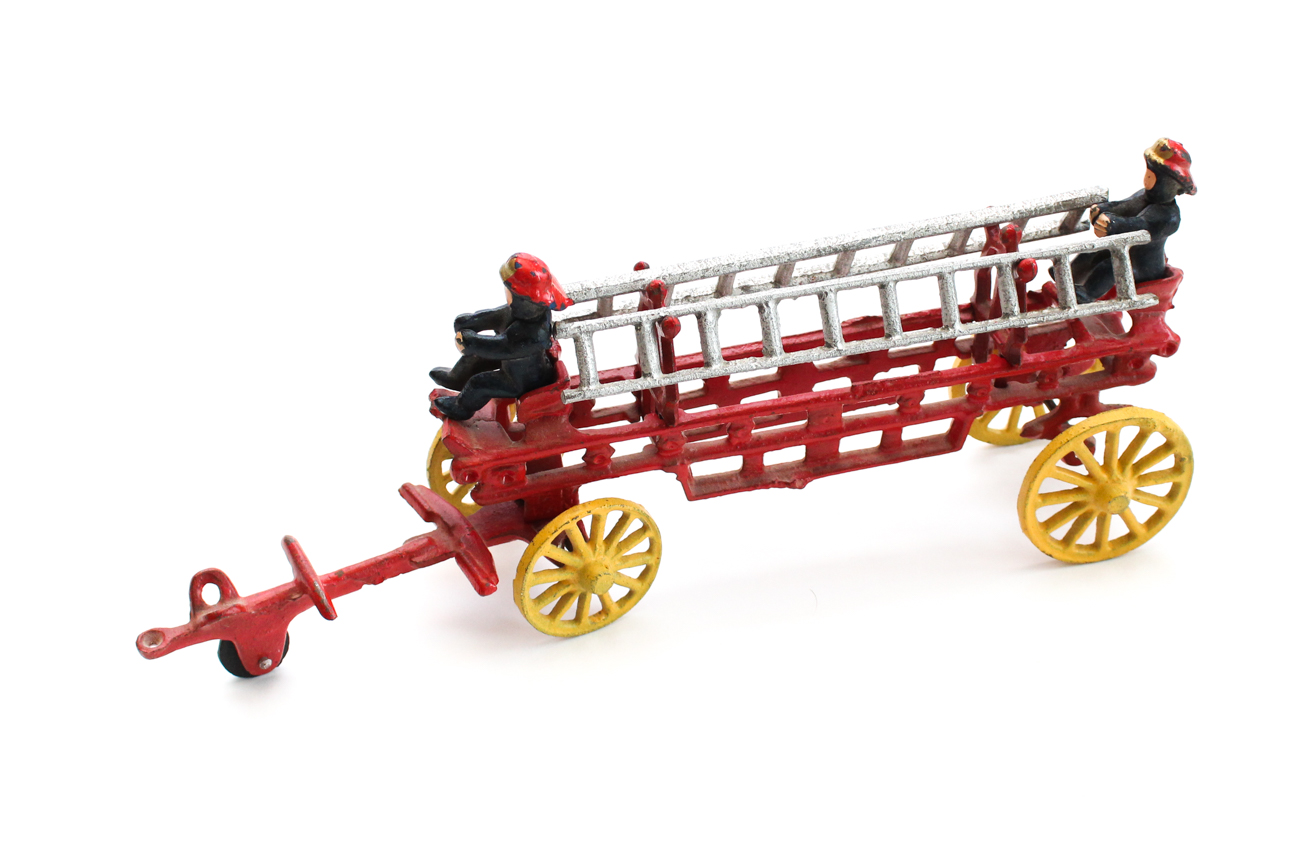 Vintage Cast Iron Fire Truck