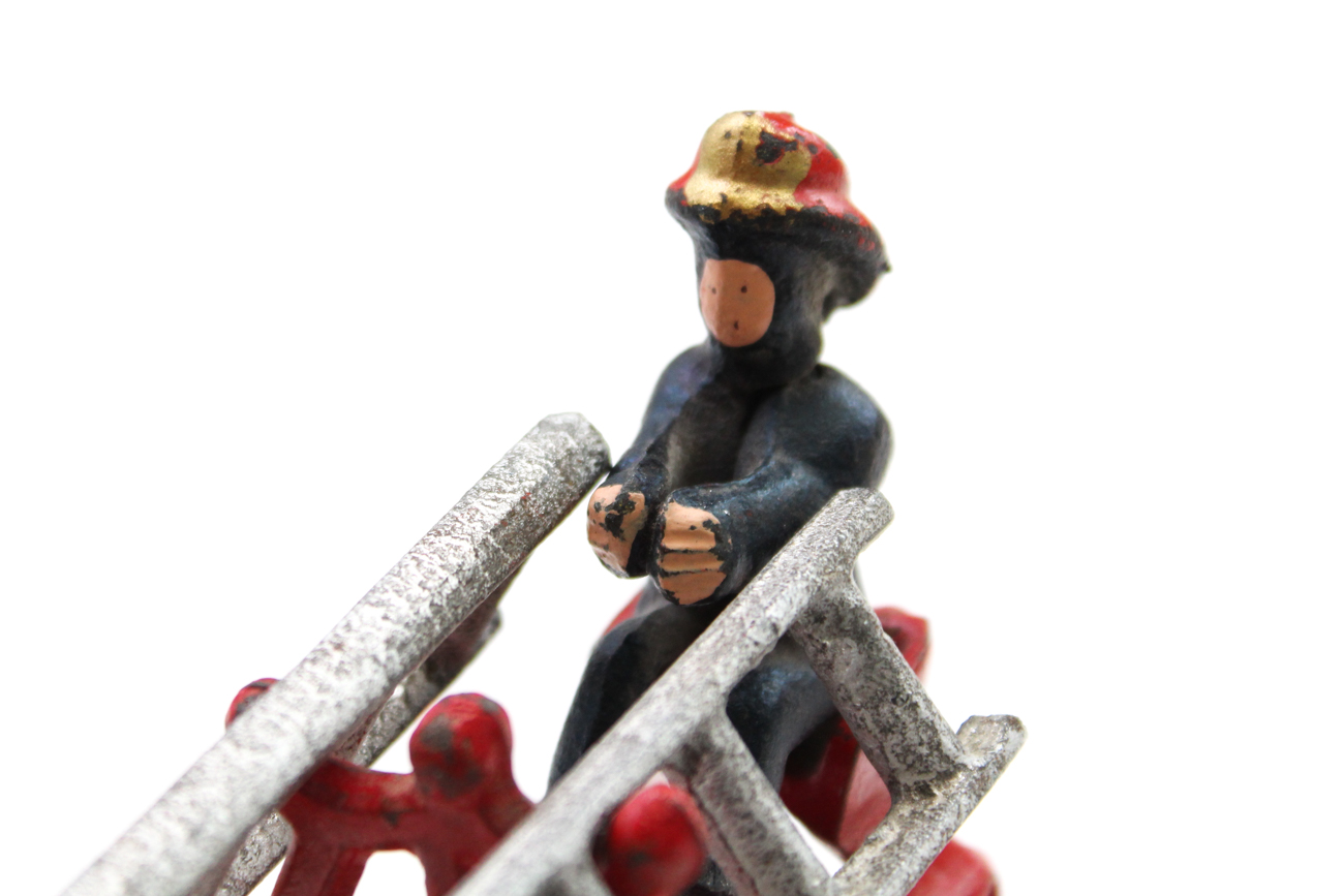 Vintage Cast Iron Fire Truck