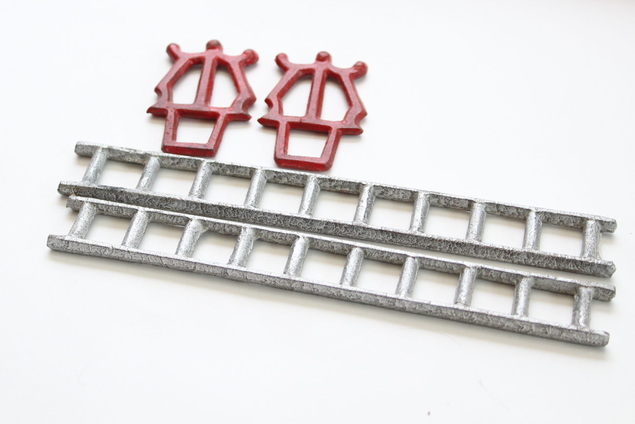 Vintage Cast Iron Fire Truck