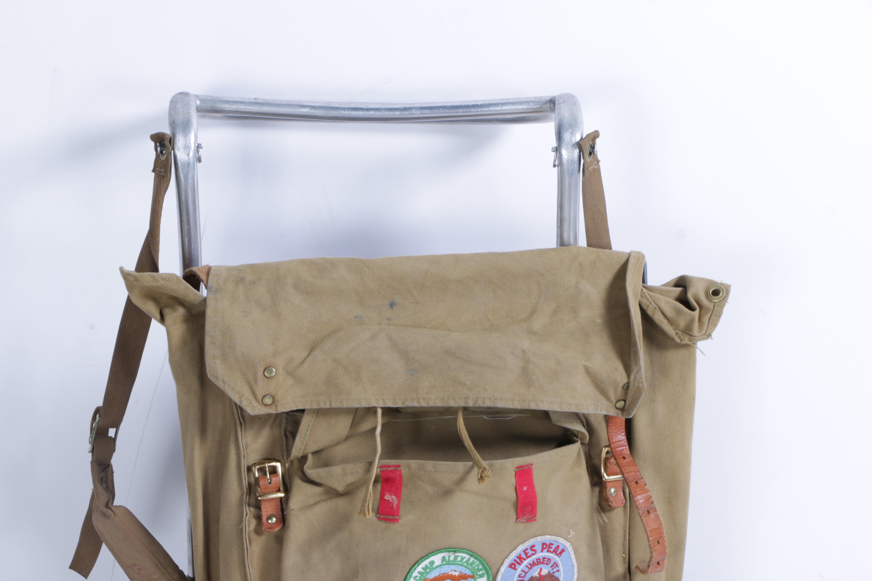 Vintage Boy Scouts of America Canvas Backpack
