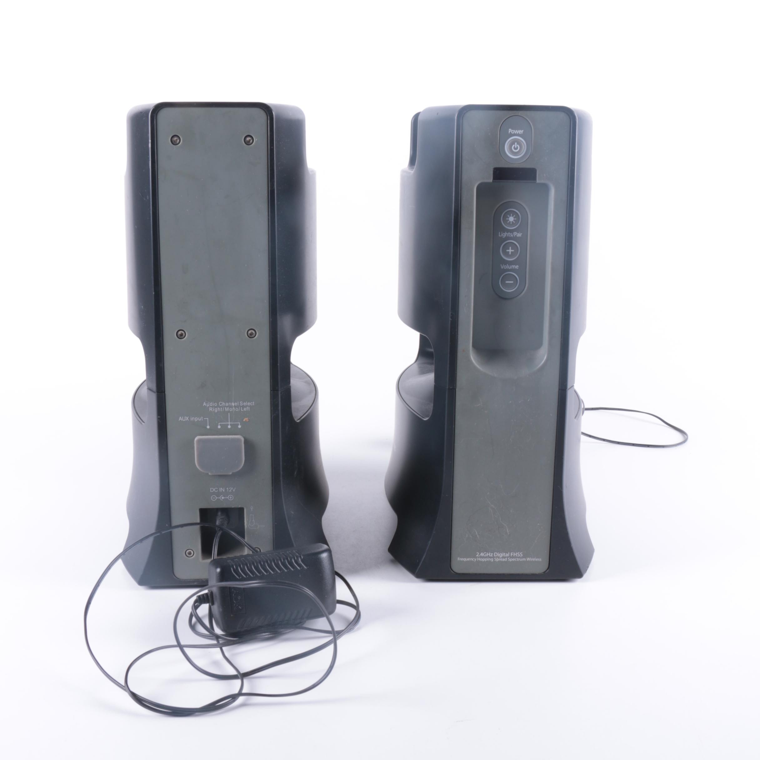 Audio Unlimited Digital Wireless Speakers With Remote Transmitter