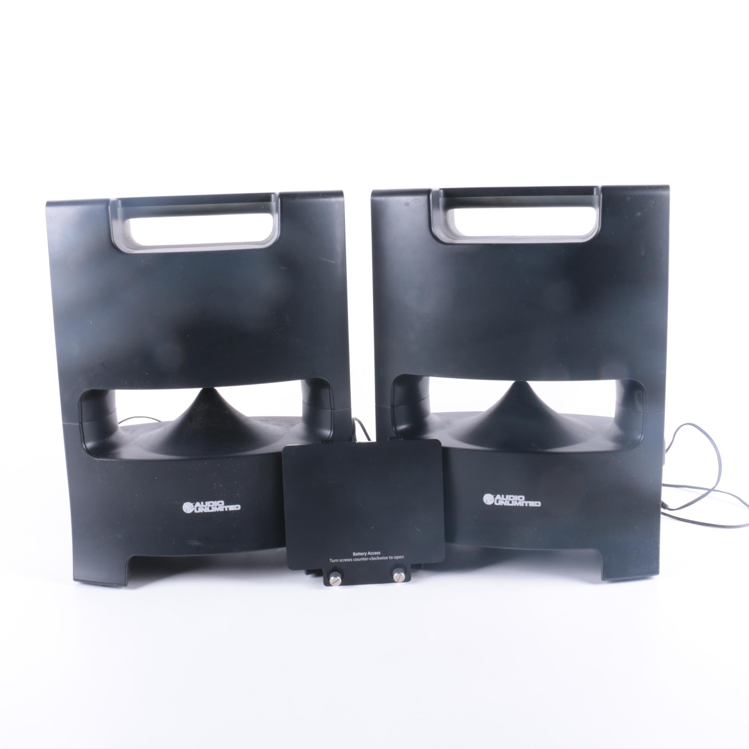 Audio Unlimited Digital Wireless Speakers With Remote Transmitter