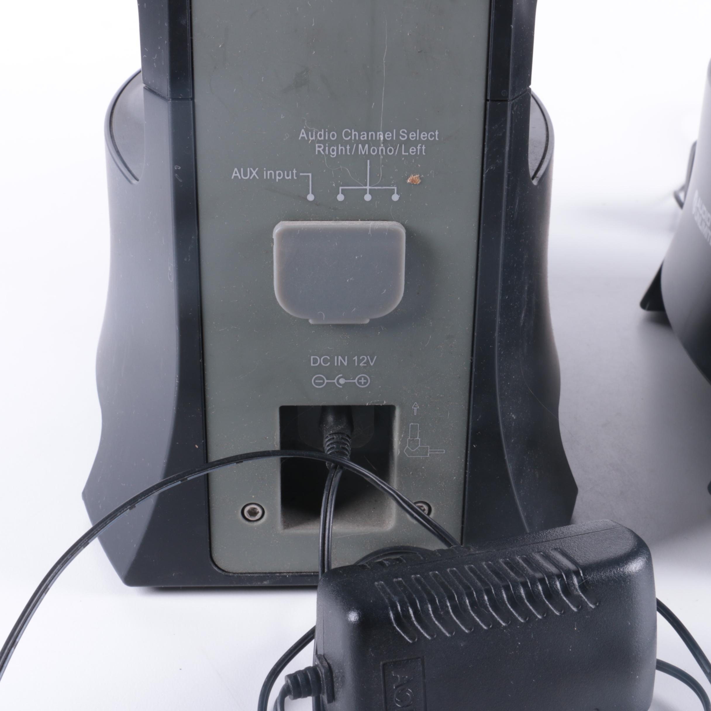 Audio Unlimited Digital Wireless Speakers With Remote Transmitter