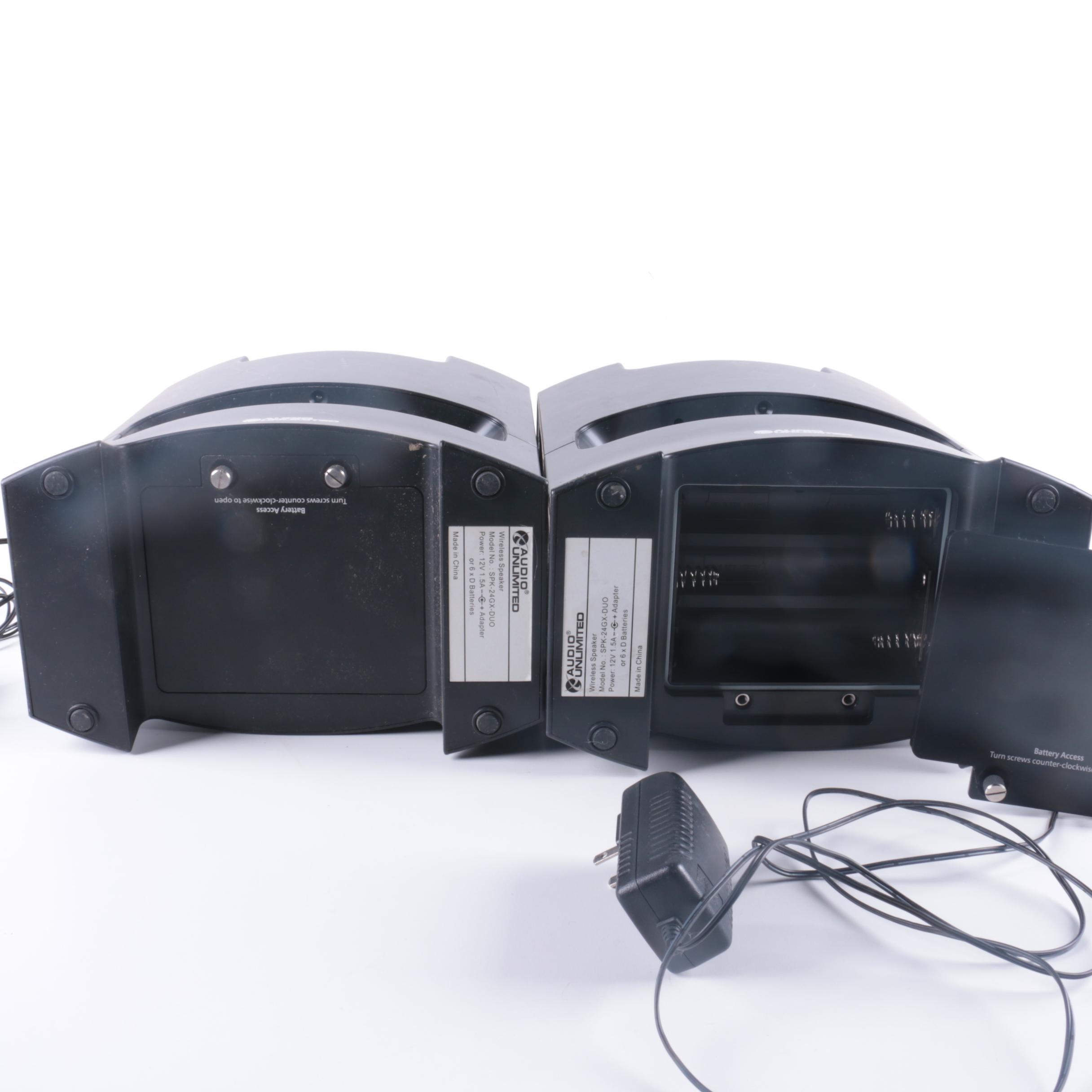 Audio Unlimited Digital Wireless Speakers With Remote Transmitter