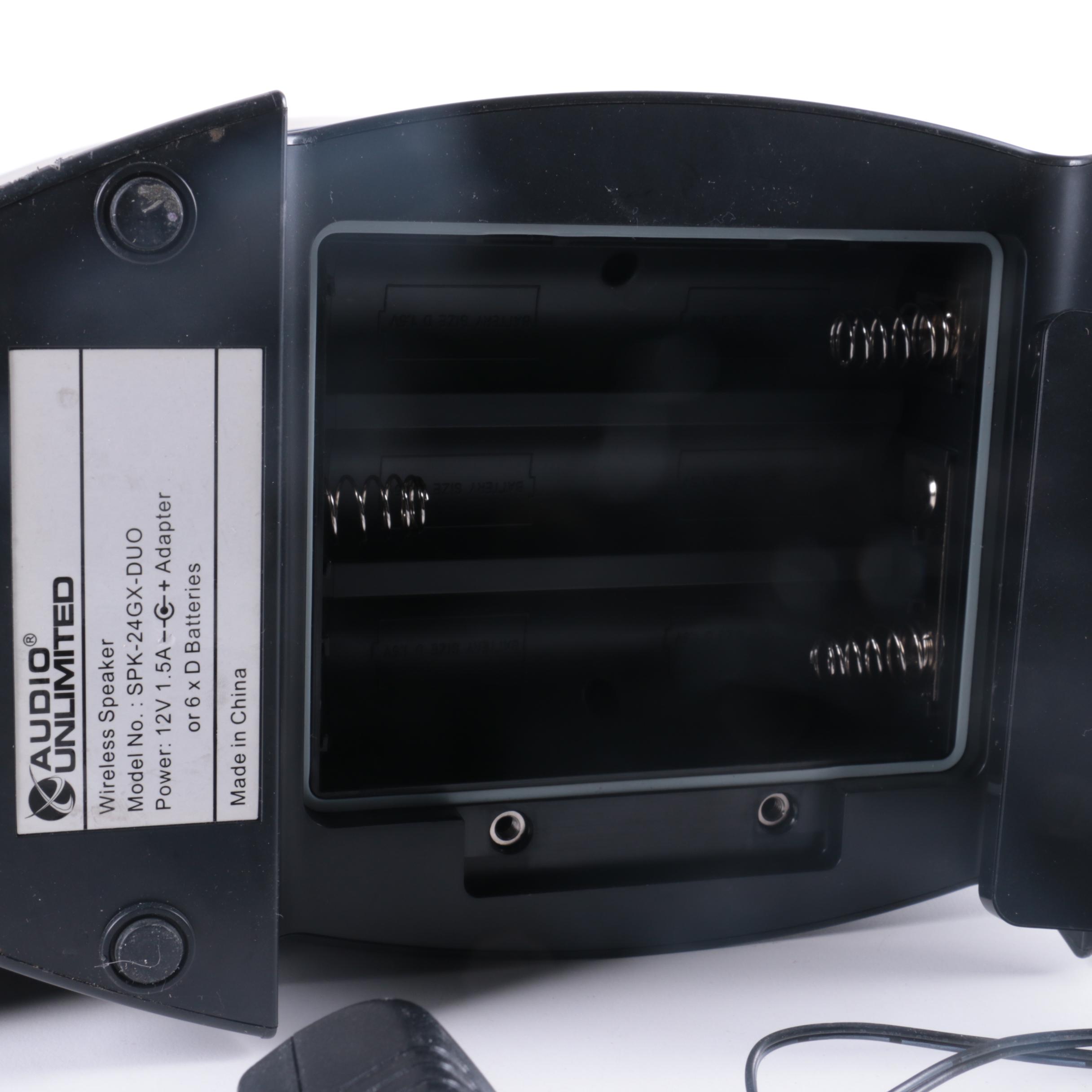 Audio Unlimited Digital Wireless Speakers With Remote Transmitter