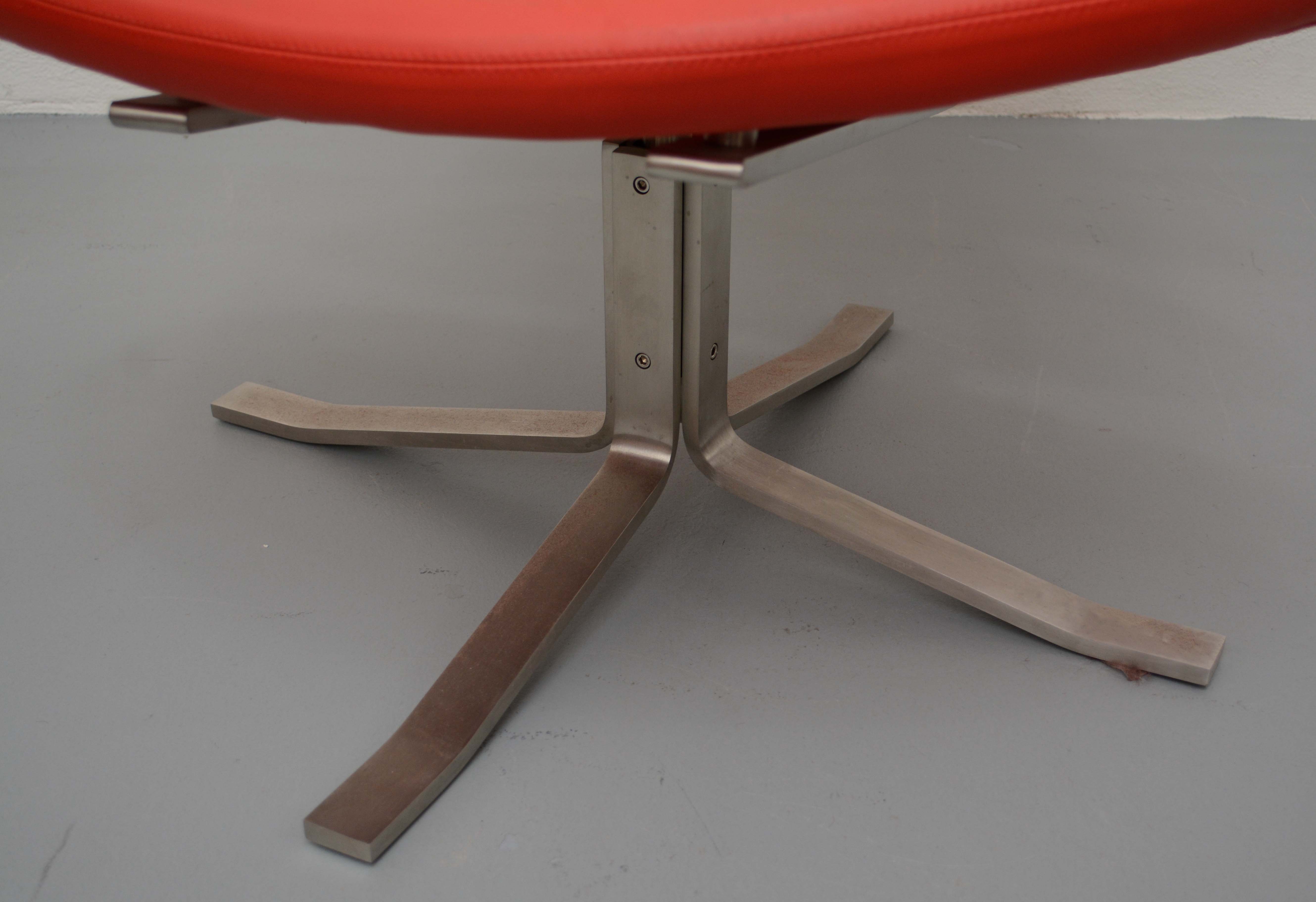 Mid Century Modern Lounge Chair and Ottoman After Jørgensen "Corona"