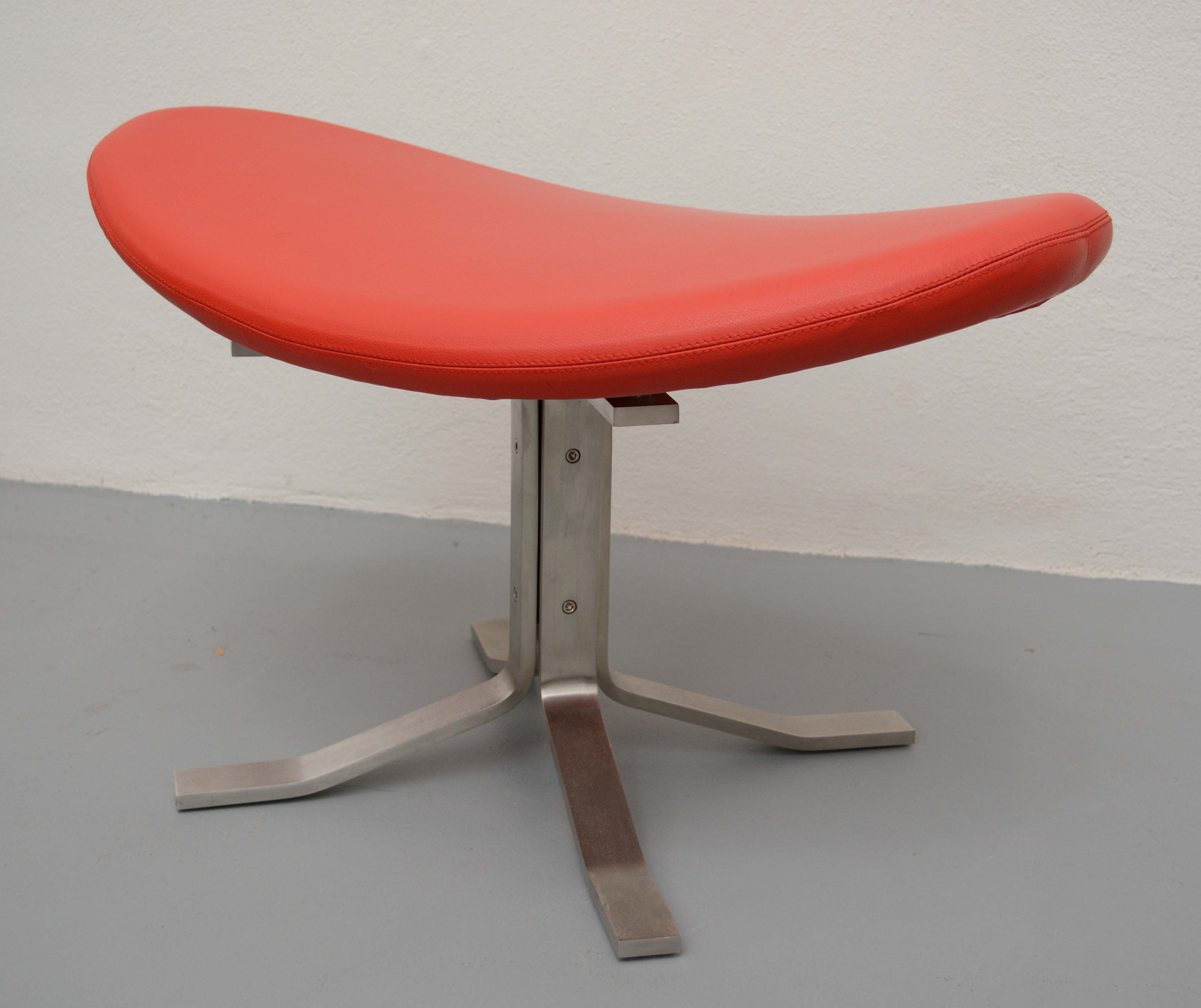 Mid Century Modern Lounge Chair and Ottoman After Jørgensen "Corona"