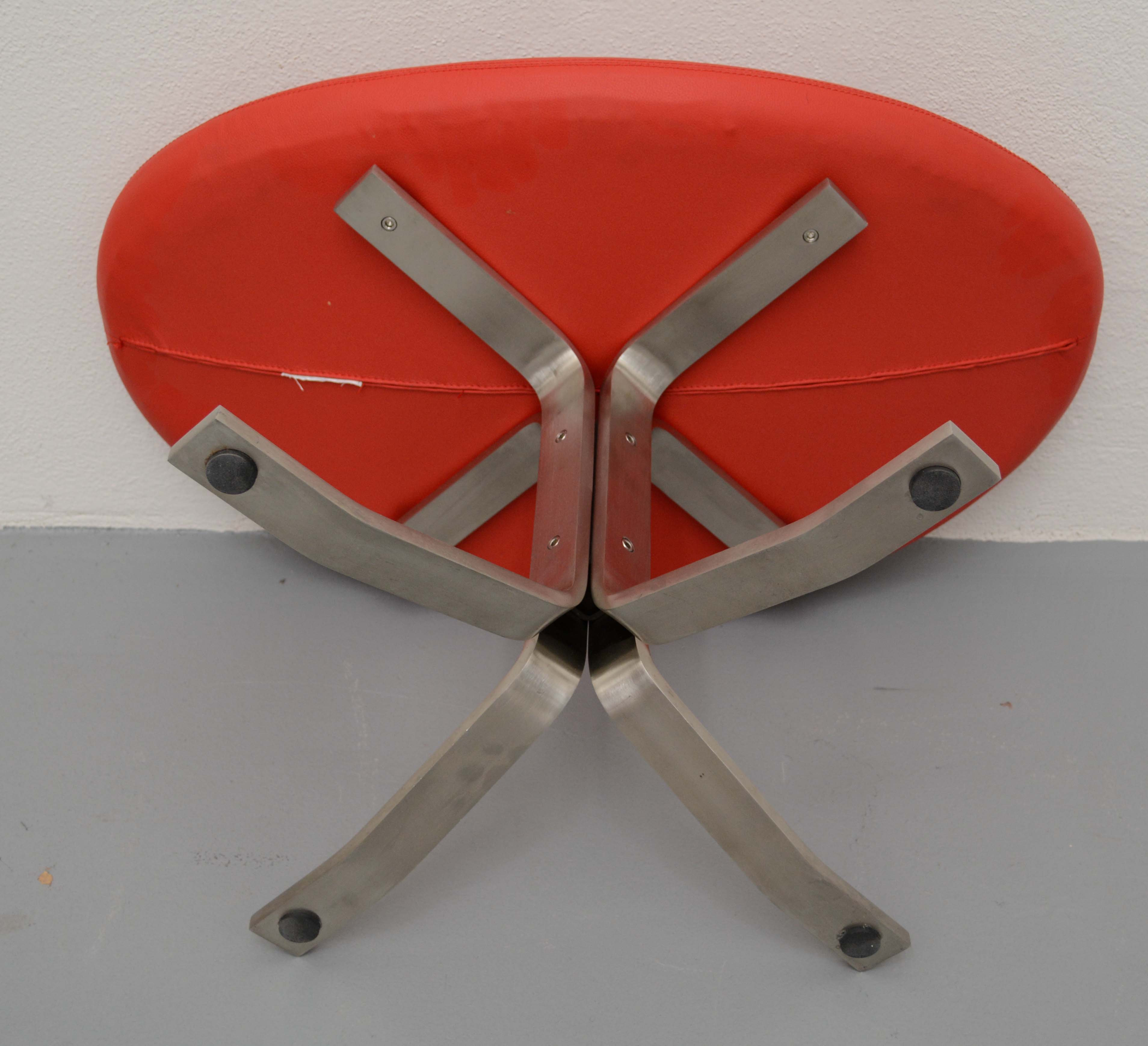 Mid Century Modern Lounge Chair and Ottoman After Jørgensen "Corona"