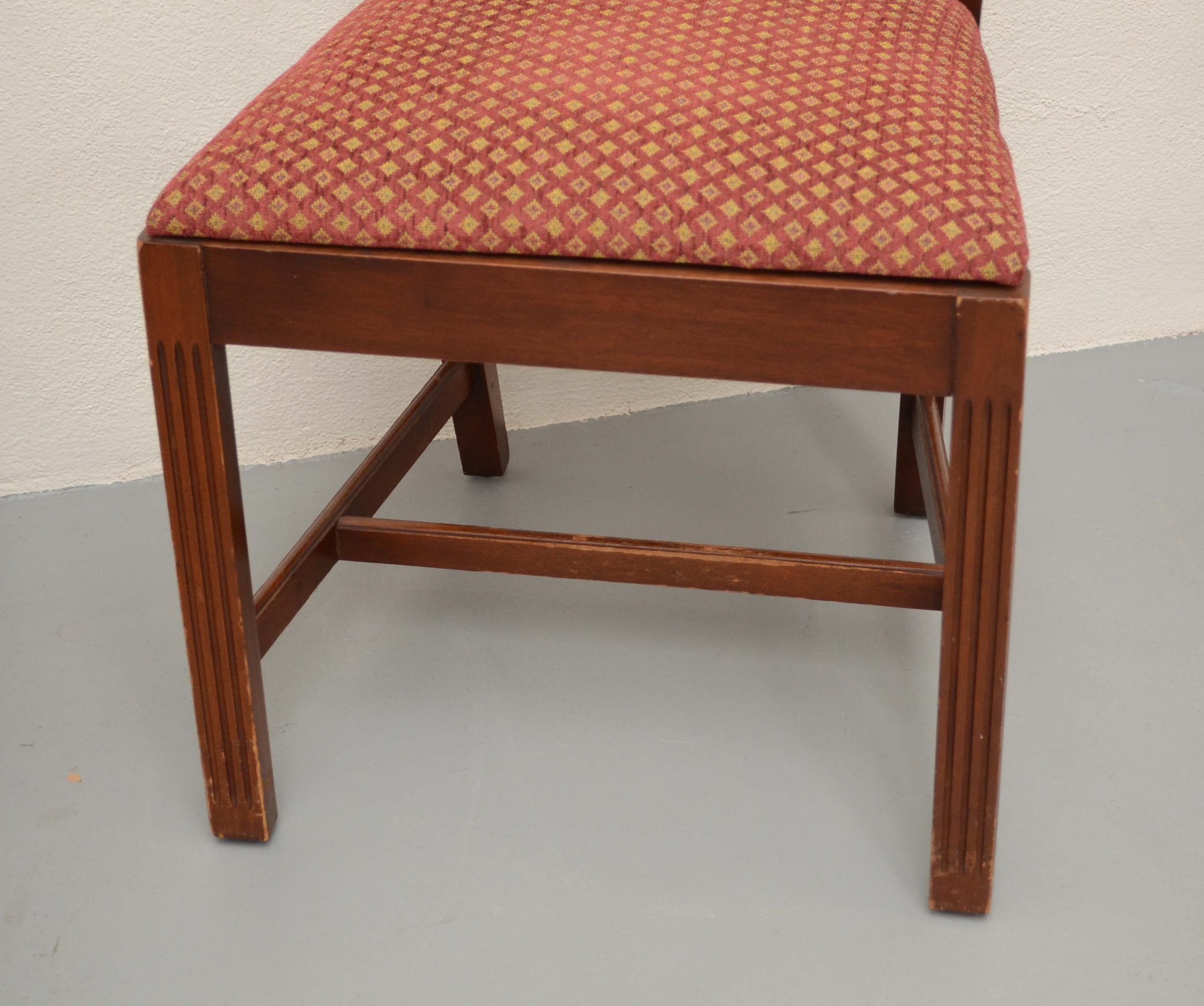 Eight Chippendale Style Dining Chairs by Paine Furniture