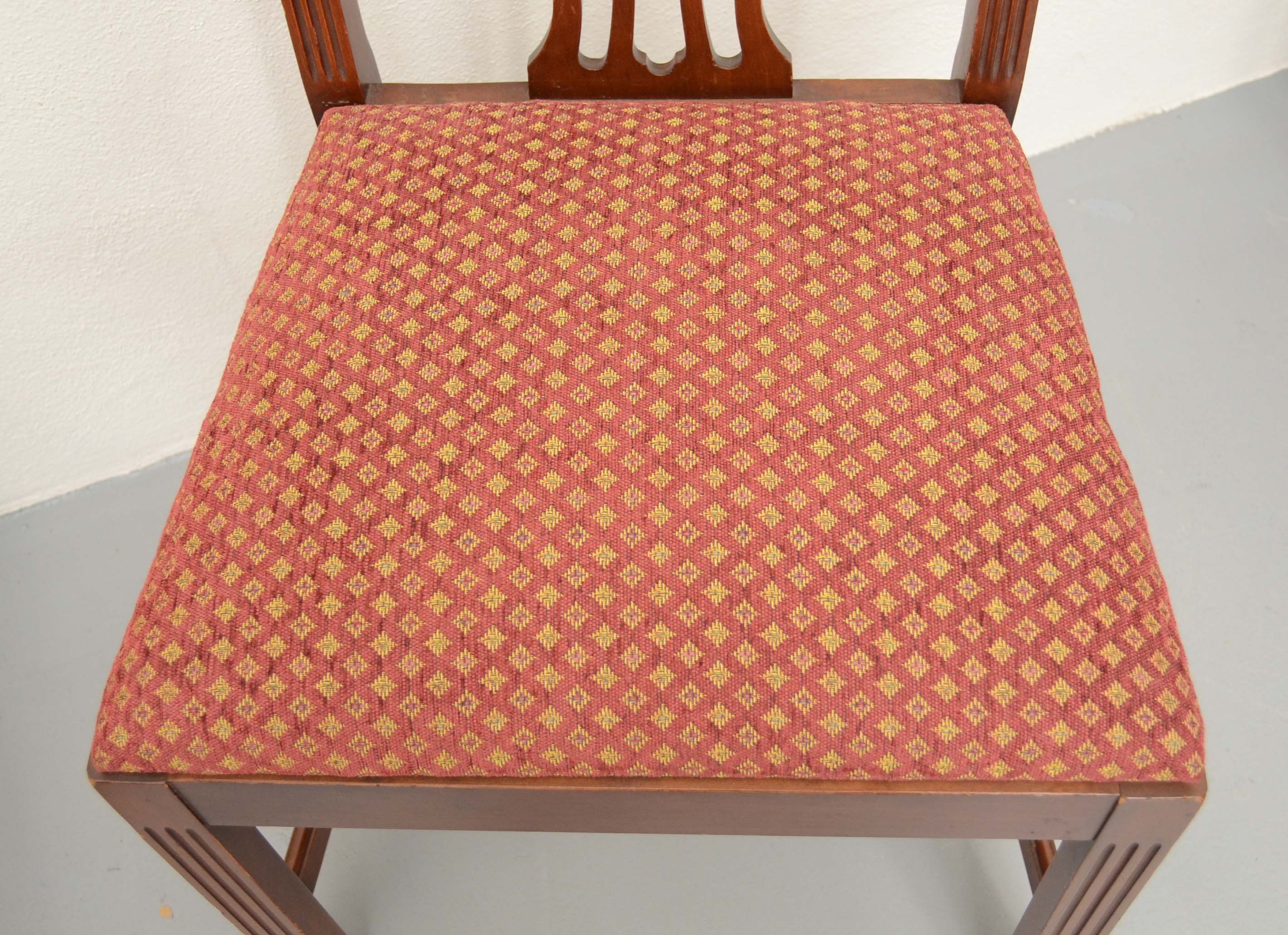 Eight Chippendale Style Dining Chairs by Paine Furniture