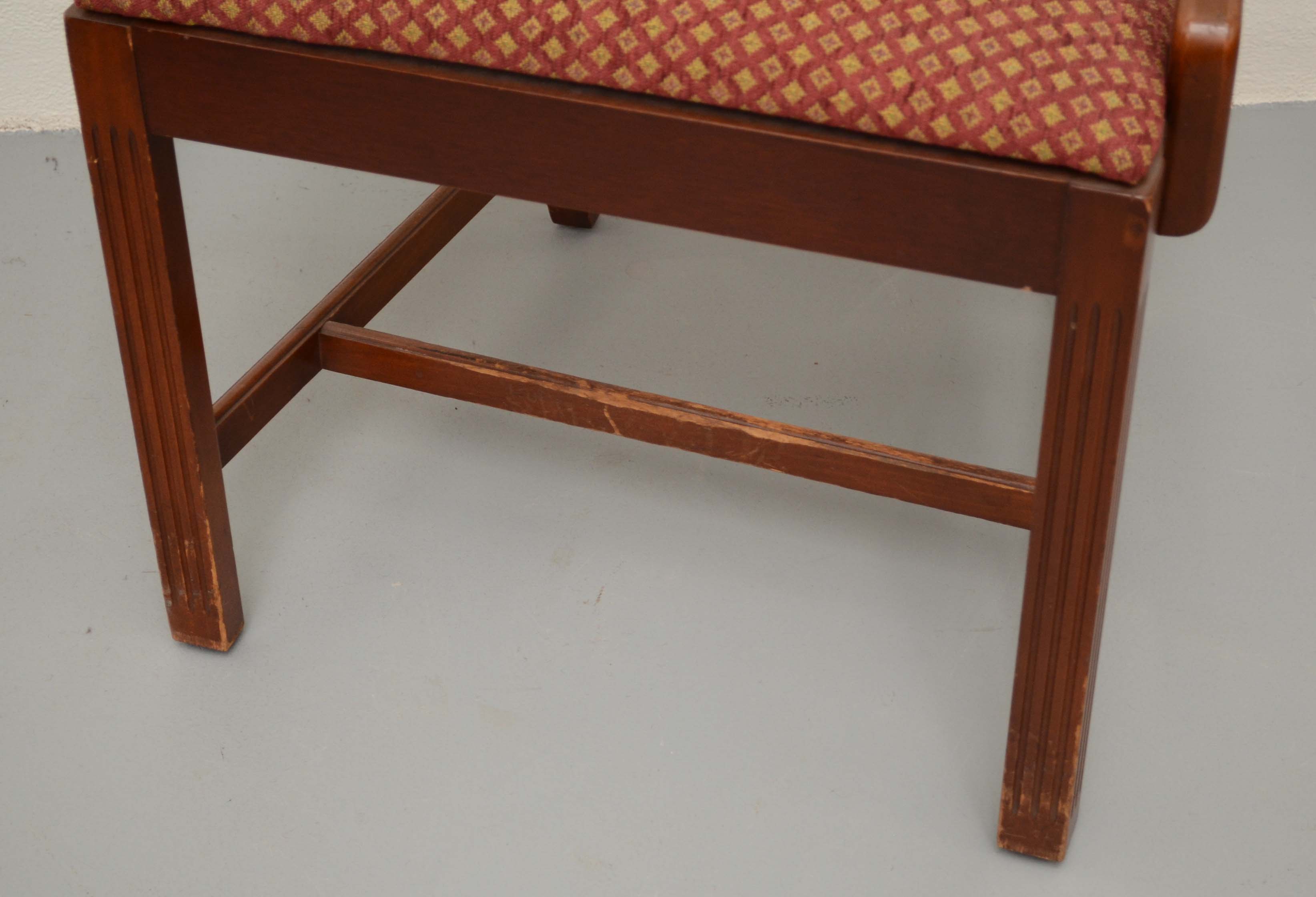 Eight Chippendale Style Dining Chairs by Paine Furniture