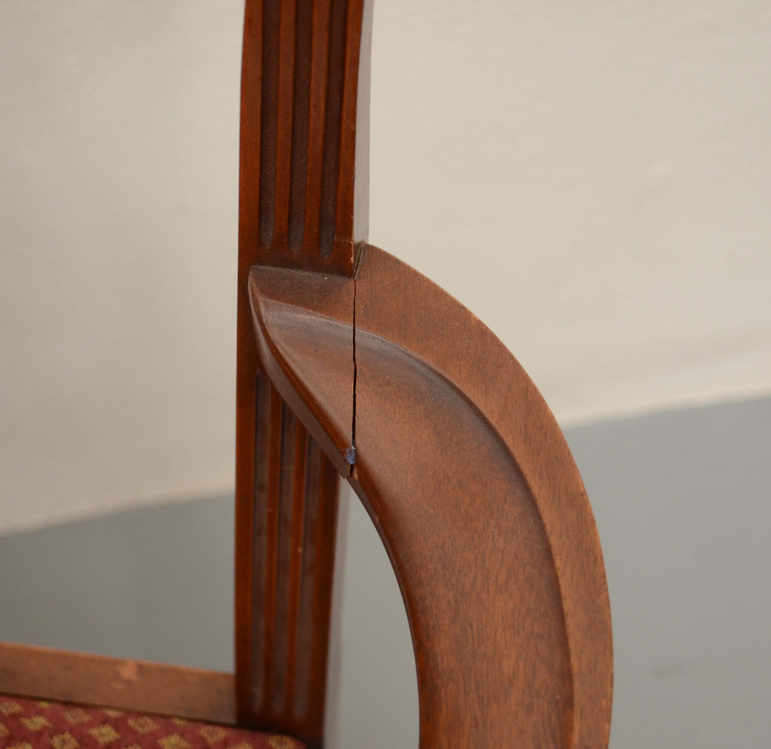 Eight Chippendale Style Dining Chairs by Paine Furniture