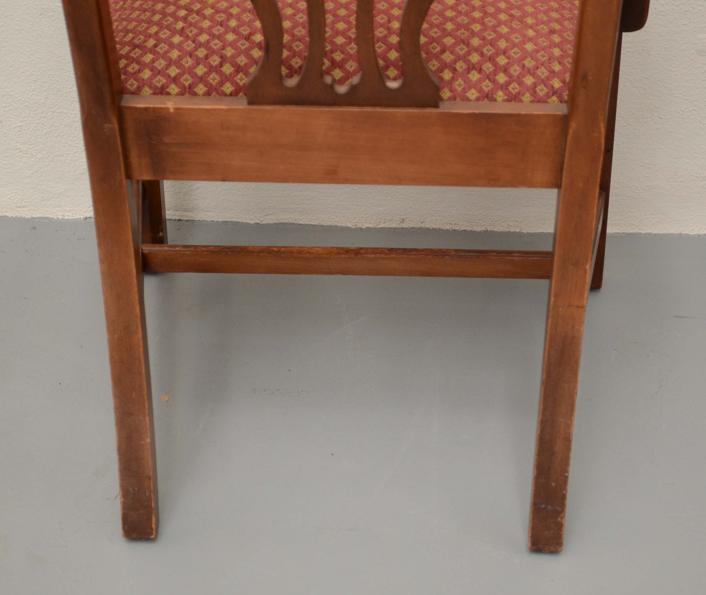 Eight Chippendale Style Dining Chairs by Paine Furniture