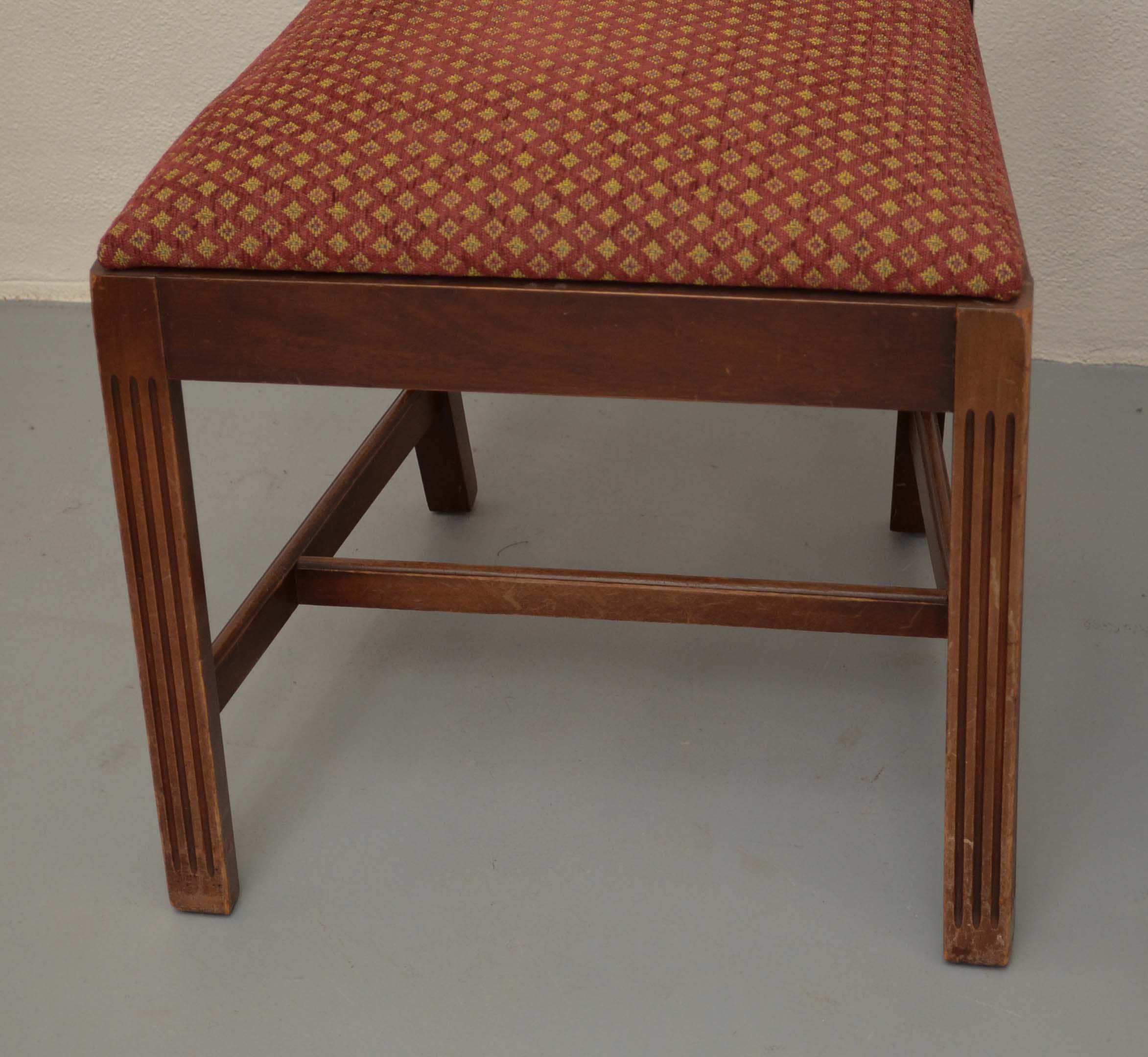 Eight Chippendale Style Dining Chairs by Paine Furniture