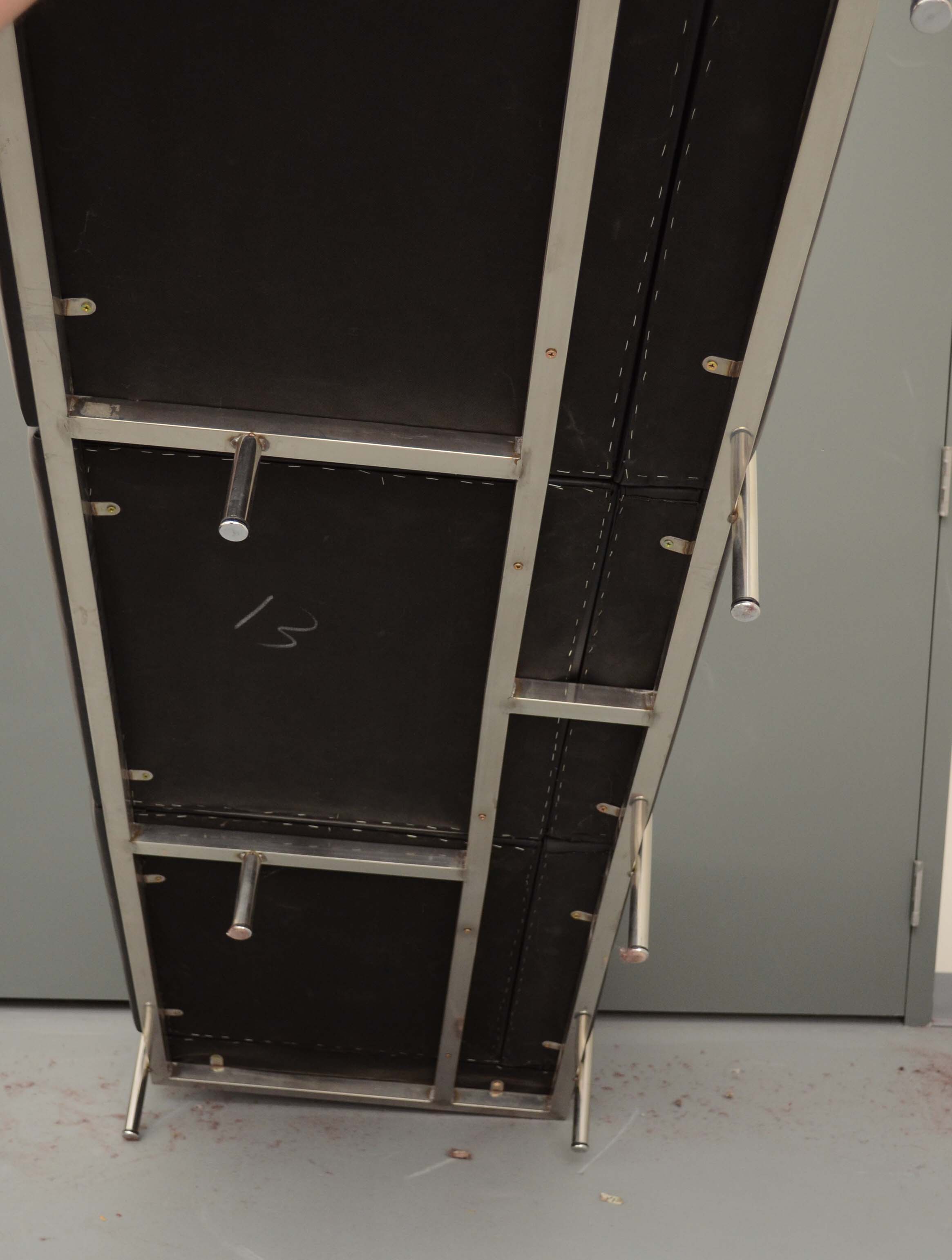 Mid Century Modern Style Leather Sofa After Le Corbusier "LC3"